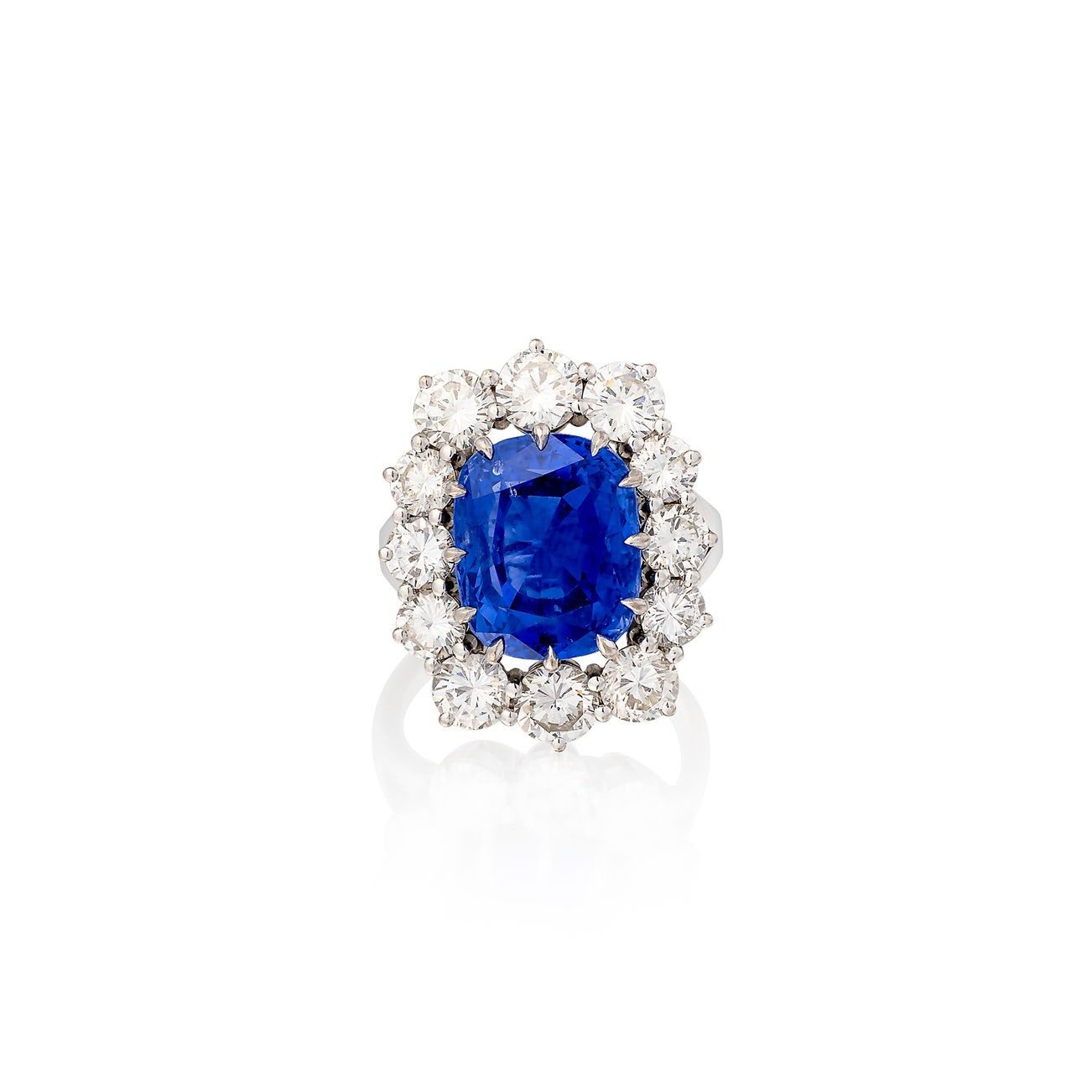 <p><em>Sapphire and diamond ring,</em> CHF11,000–16,000</p>