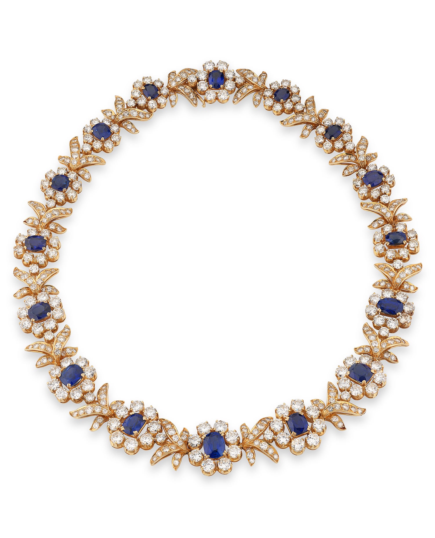 Chantecler - Sapphire and diamond necklace