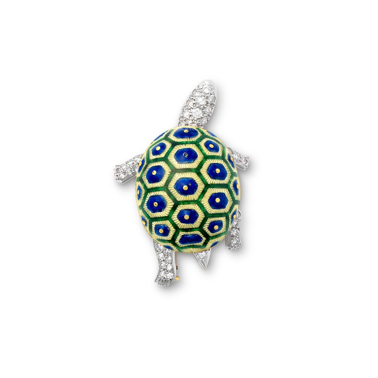 <p><strong>BOUCHERON</strong> <em>Enamel and diamond brooch</em></p>