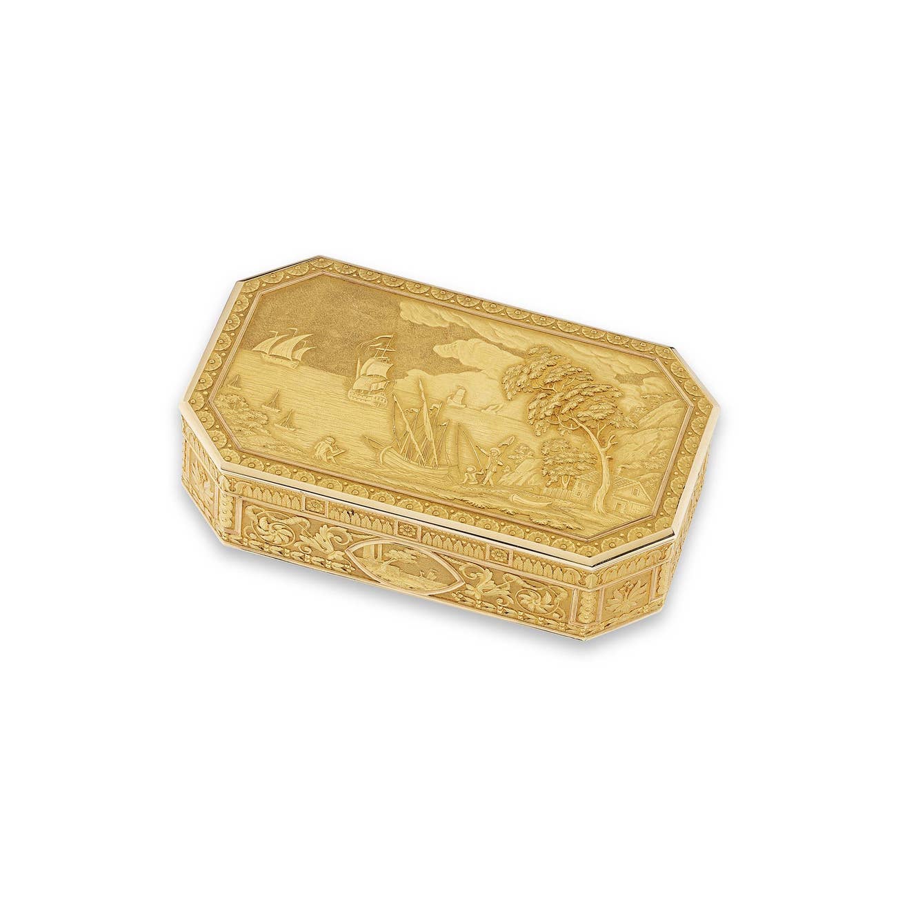<p><strong>LOUIS GALOPIN</strong> <em>Gold snuffbox, 1798-1809,</em> CHF28,000&ndash;32,000</p>
