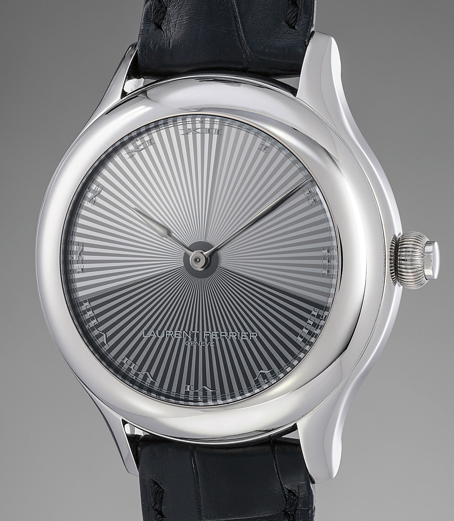 An exceptional and unique white gold tourbillon wristwatch with