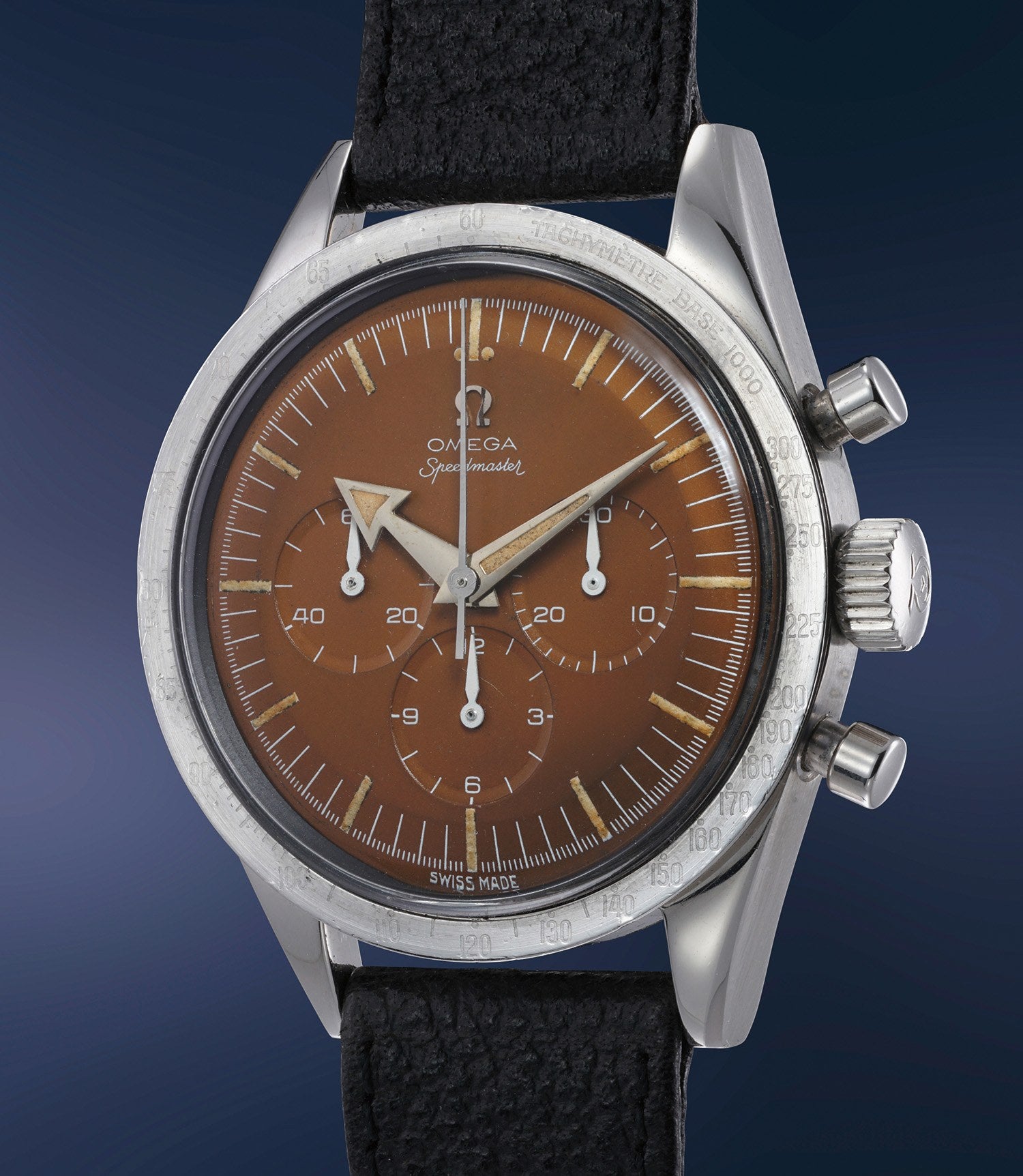 Ref. 2915-1
An early and important stainless steel chronograph w
