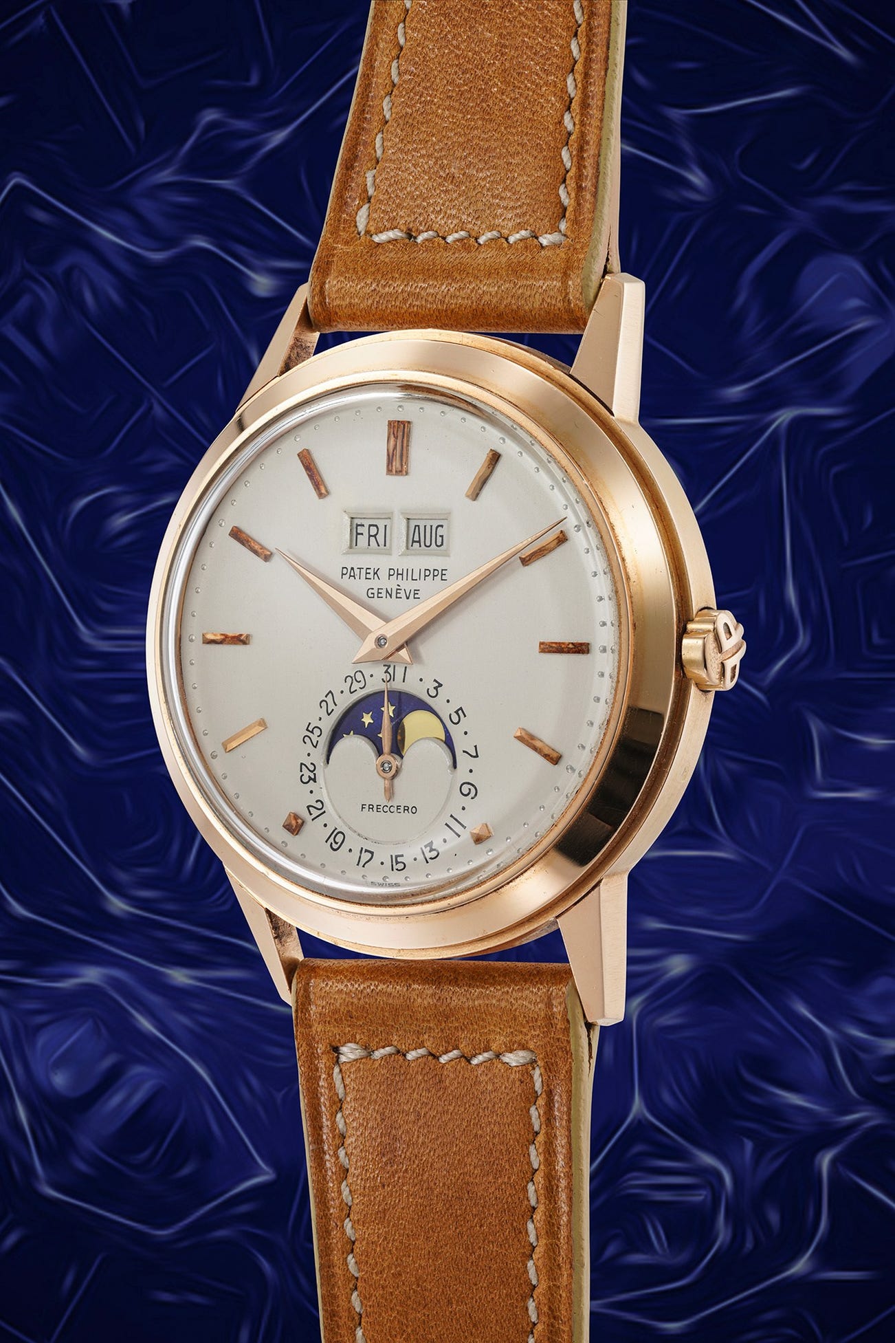 <p><strong>PATEK PHILIPPE</strong> <em>"Padellone" Ref. 3448, the only known in pink gold</em></p>
