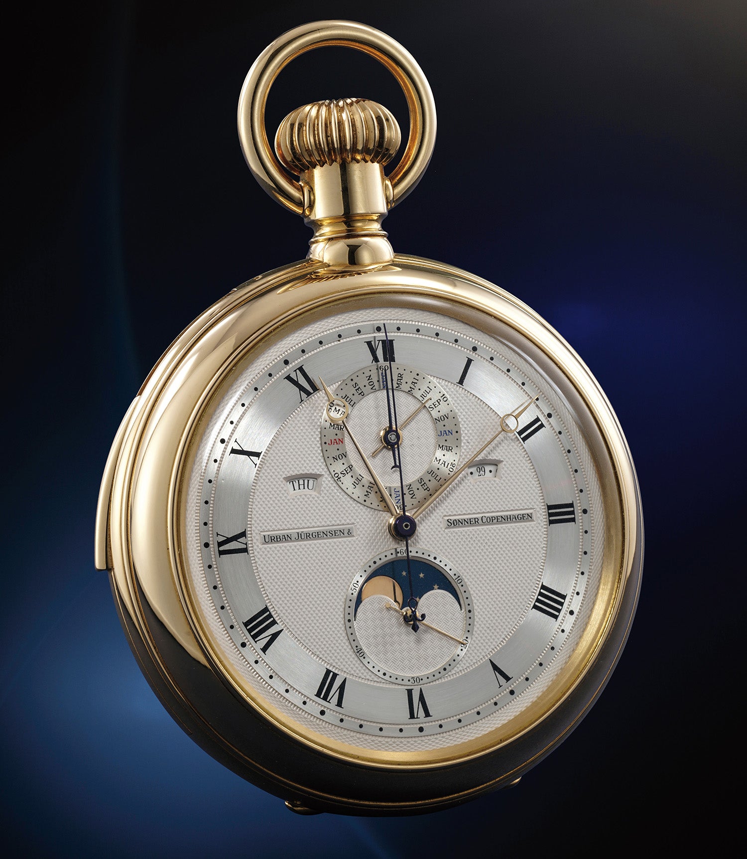 An extremely rare, refined, complicated and elegant yellow gold
