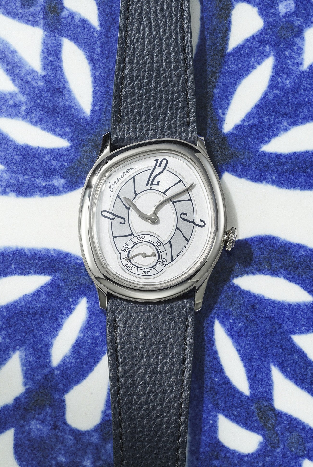 <p><strong>BERNERON </strong><em>Mirage Prussian Blue “A Series” in 18k white gold</em></p>