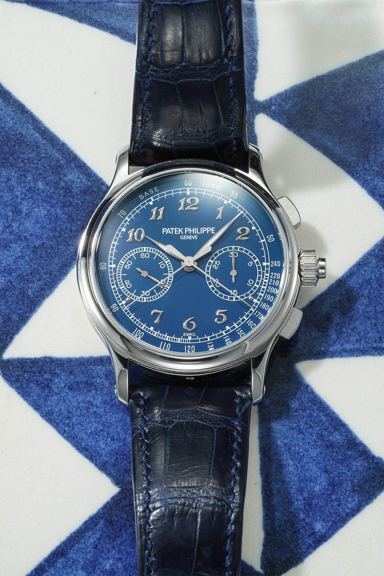 <p><strong>PATEK PHILIPPE</strong> <em>Split Seconds Chronograph Reference 5370P-011 in platinum</em></p>