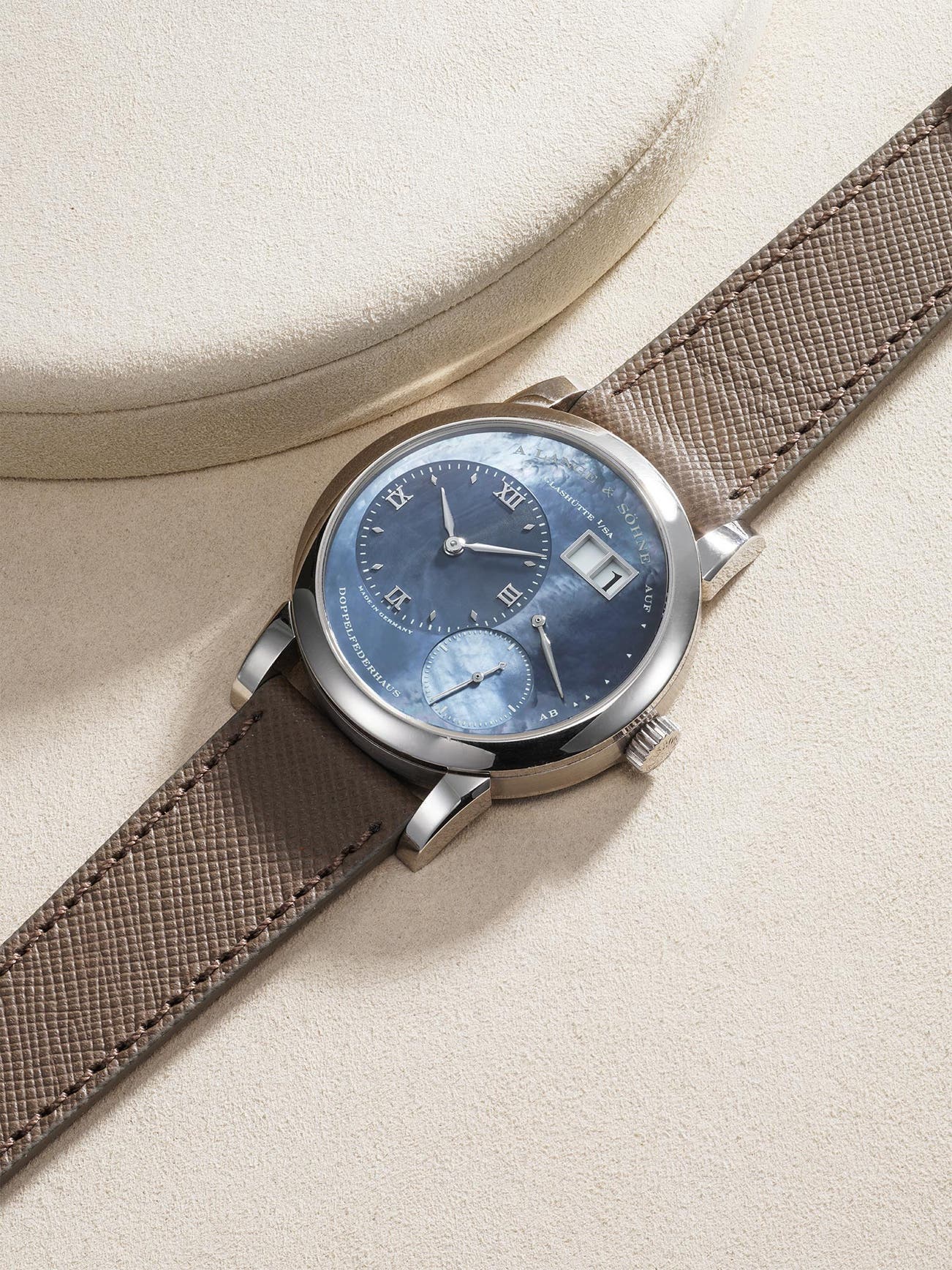 <p><strong>A. LANGE &amp; S&Ouml;HNE</strong> <em>Lange 1 Limited Edition for Dubail Paris, </em>CHF35,000&ndash;70,000</p>
