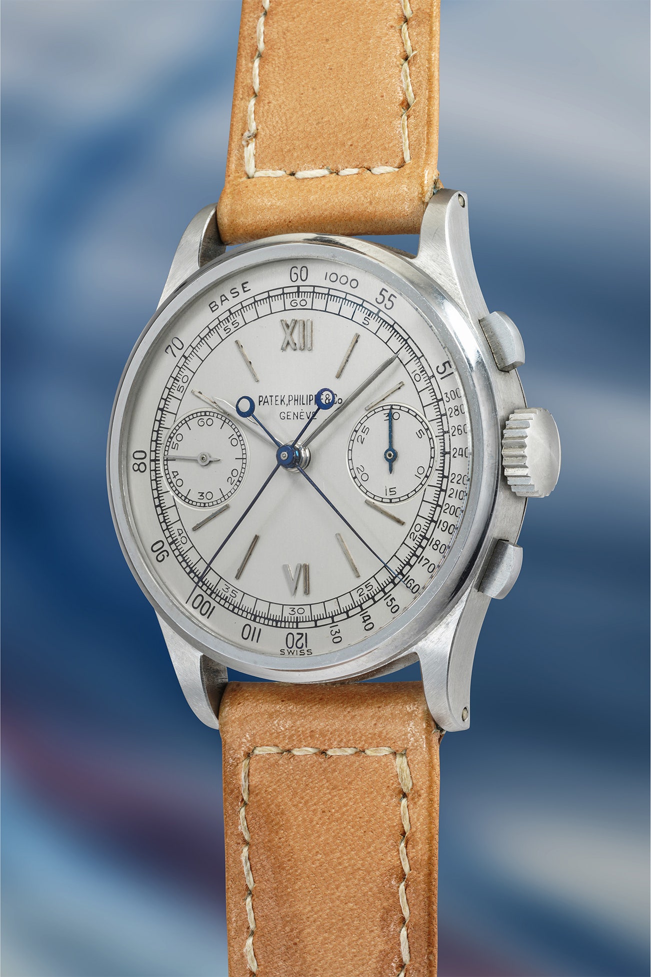 <p><strong>PATEK PHILIPPE</strong> <em>Ref.1436 in stainless steel,</em> CHF2,000,000&ndash;4,000,000</p>

