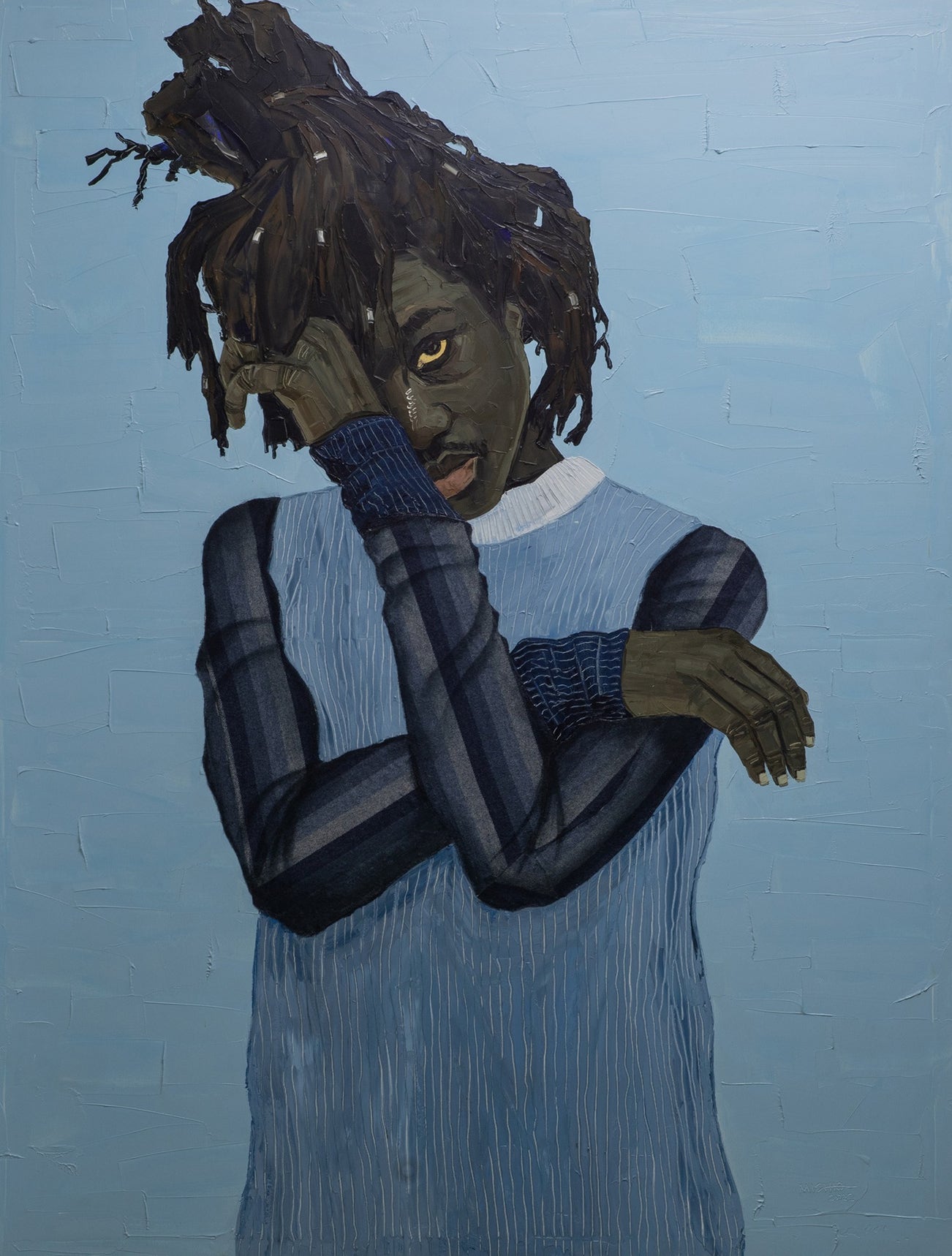 <p><strong>JAMES MISHIO</strong>&nbsp;<em>Partial Stare</em>, 2021</p>
