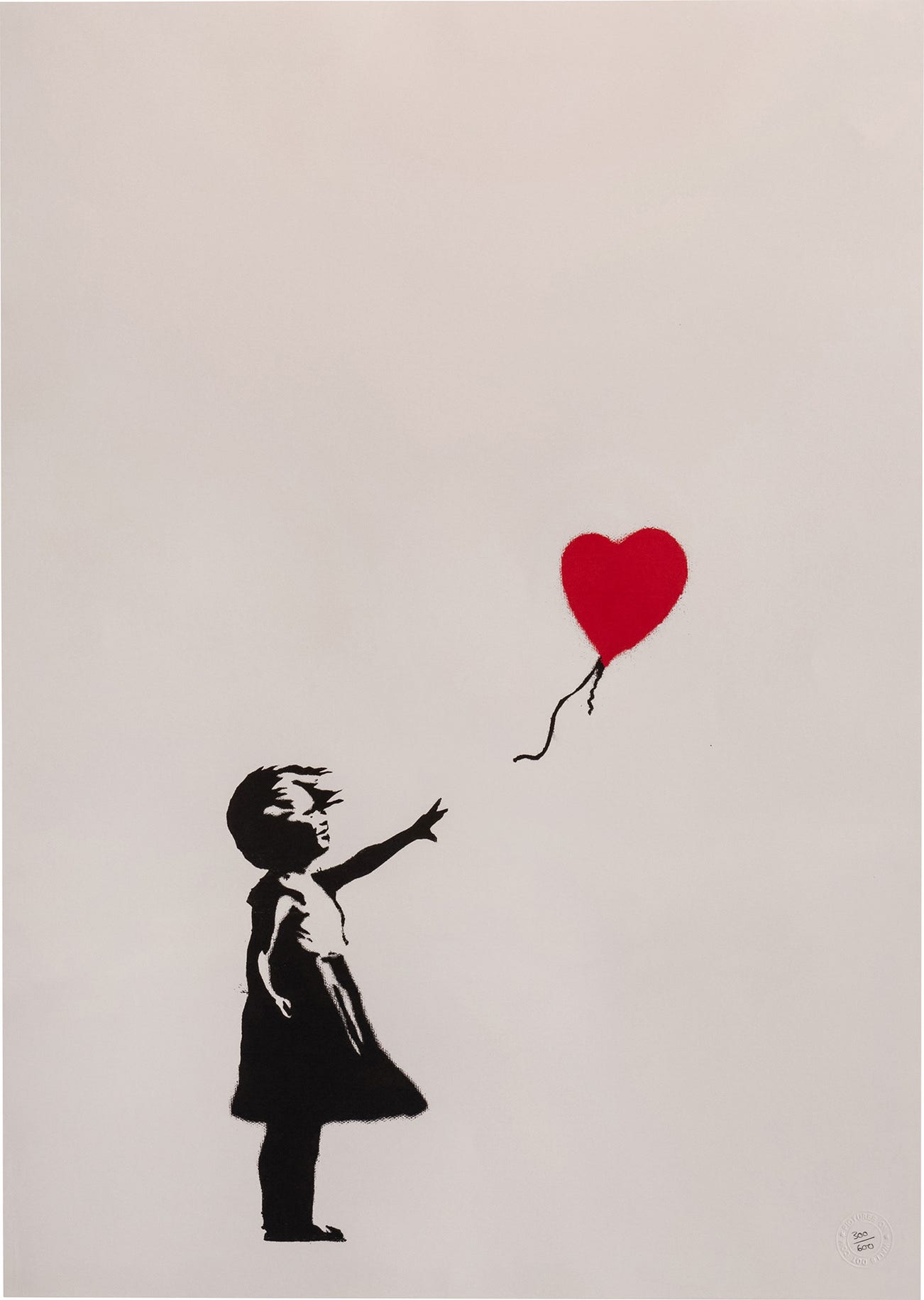 <p><strong>BANKSY</strong> <em>Girl with Balloon</em>, 2004</p>
