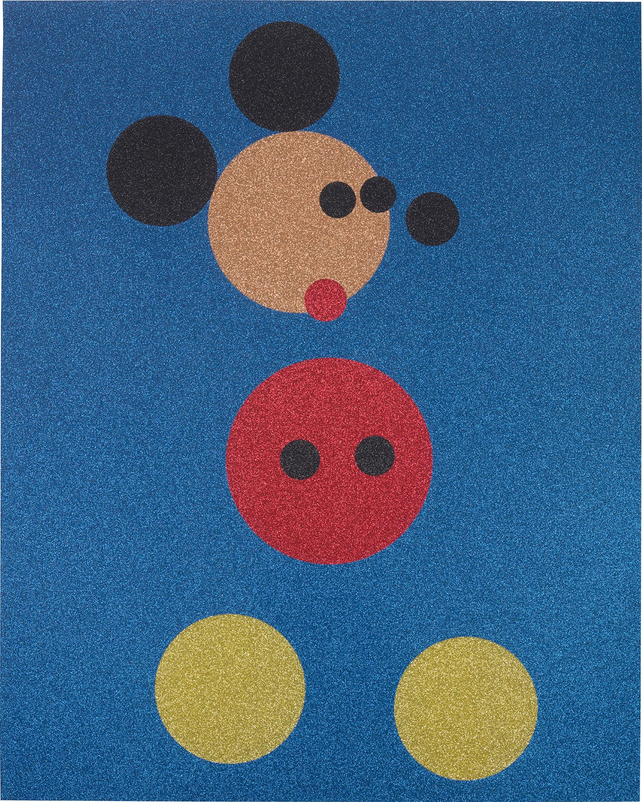 <p>Damien Hirst, <em>Mickey (Blue Glitter)</em>, 2016</p>