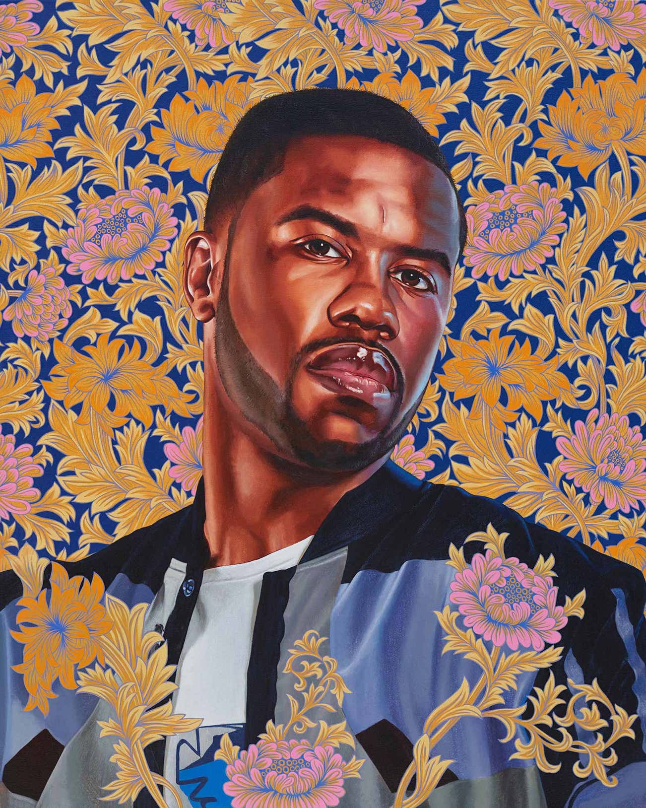 <b>KEHINDE WILEY </b><i>Portrait of Quentin Lee Moore</i>, 2017