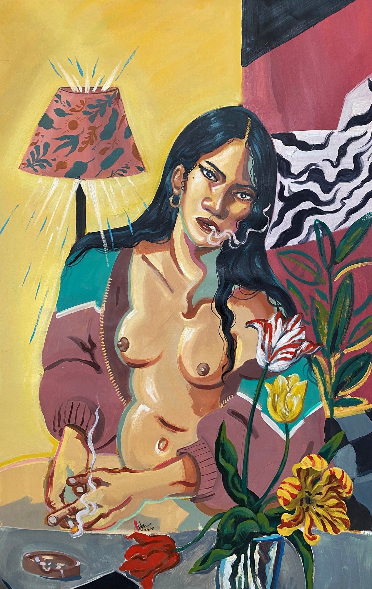 <p><strong>GIORGIO CELIN</strong> <em>Figure with Flowers</em>, 2021</p>
