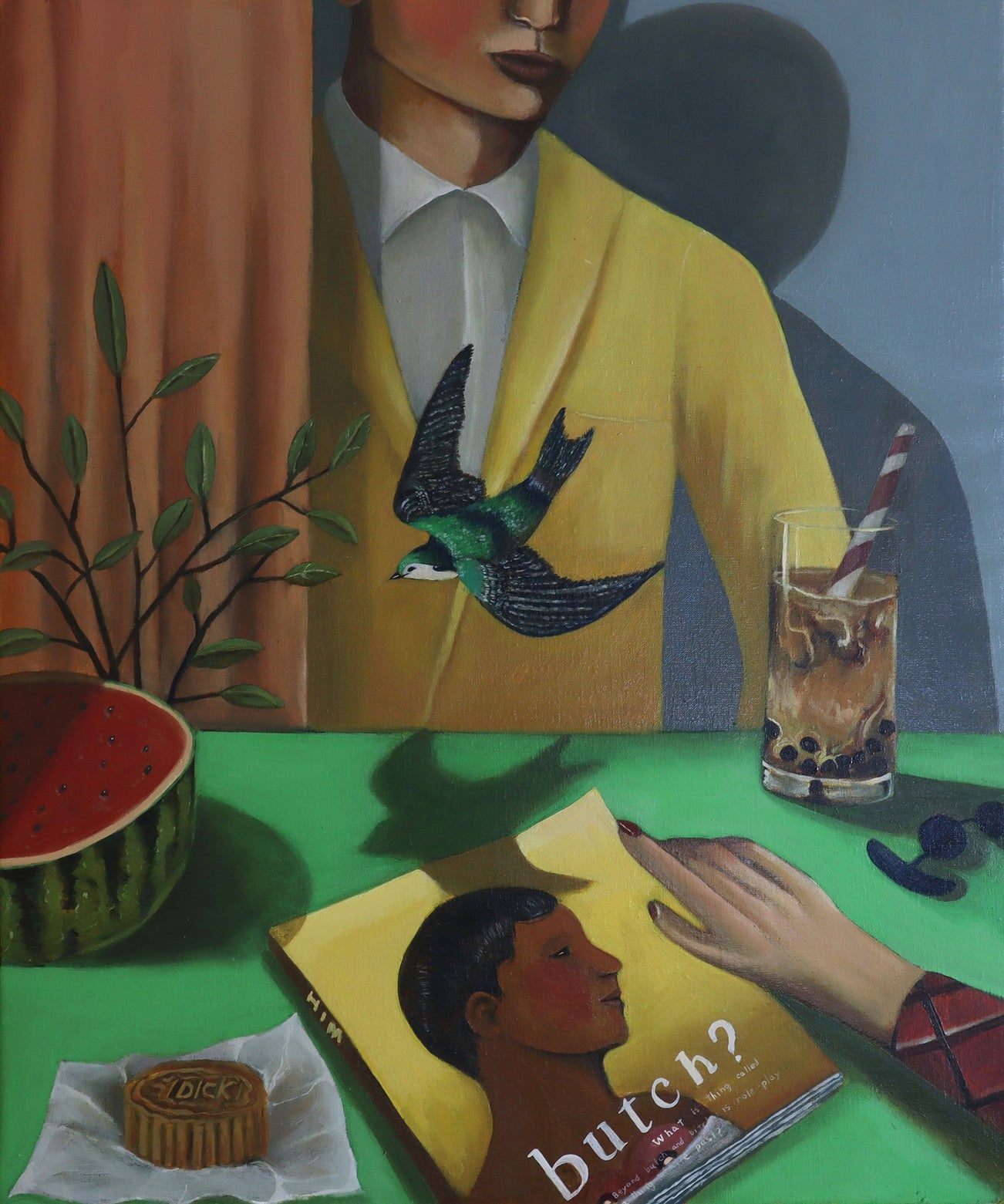 <p><strong>SKYLER CHEN</strong> <em>Afternoon Tea With My Favorite Magazine</em>, 2021</p>
