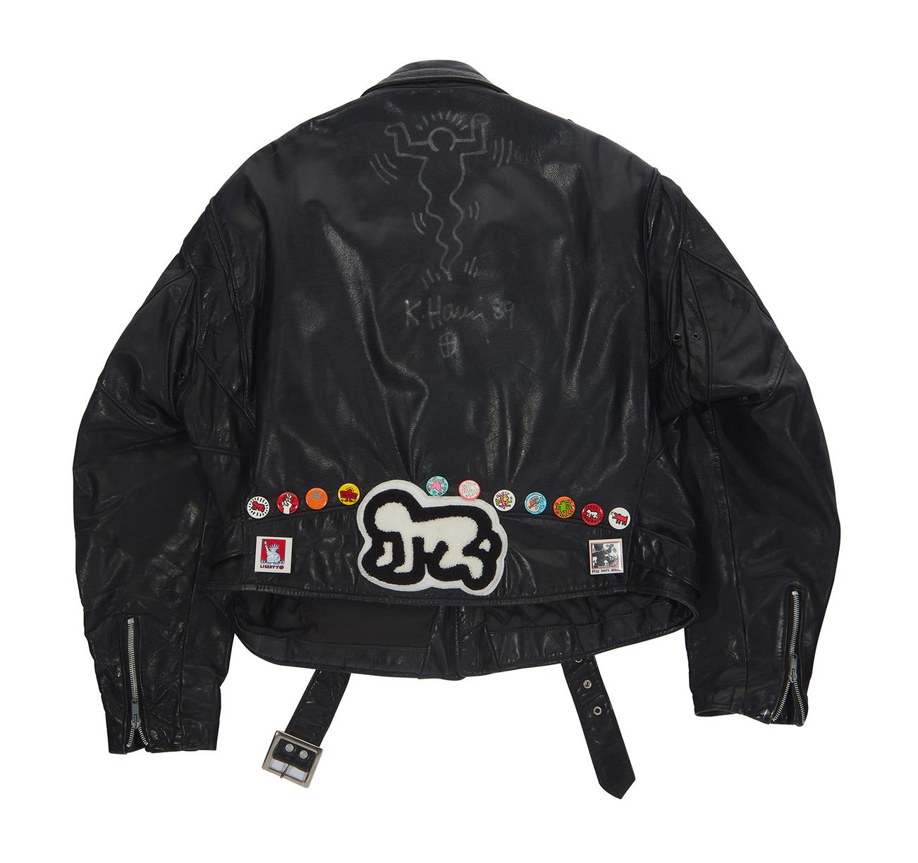 <p><strong>KEITH HARING</strong>, <em>Schott Motorcycle Jacket, </em>1989</p>