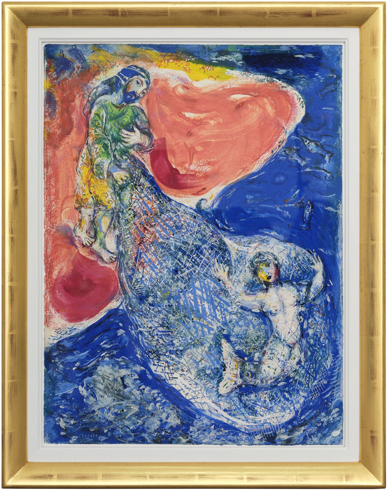 <p><strong>MARC CHAGALL</strong> <em>La pêche miraculeuse (les mille et une nuits),</em> 1946</p>