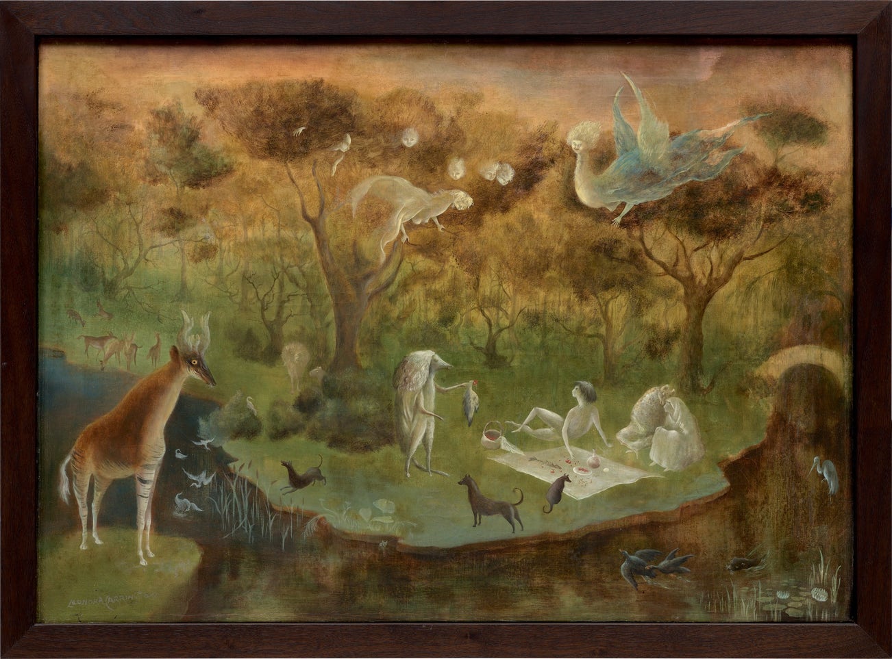 <p><strong>LEONORA CARRINGTON</strong> <em>Pastoral</em>, Painted in 1950</p>