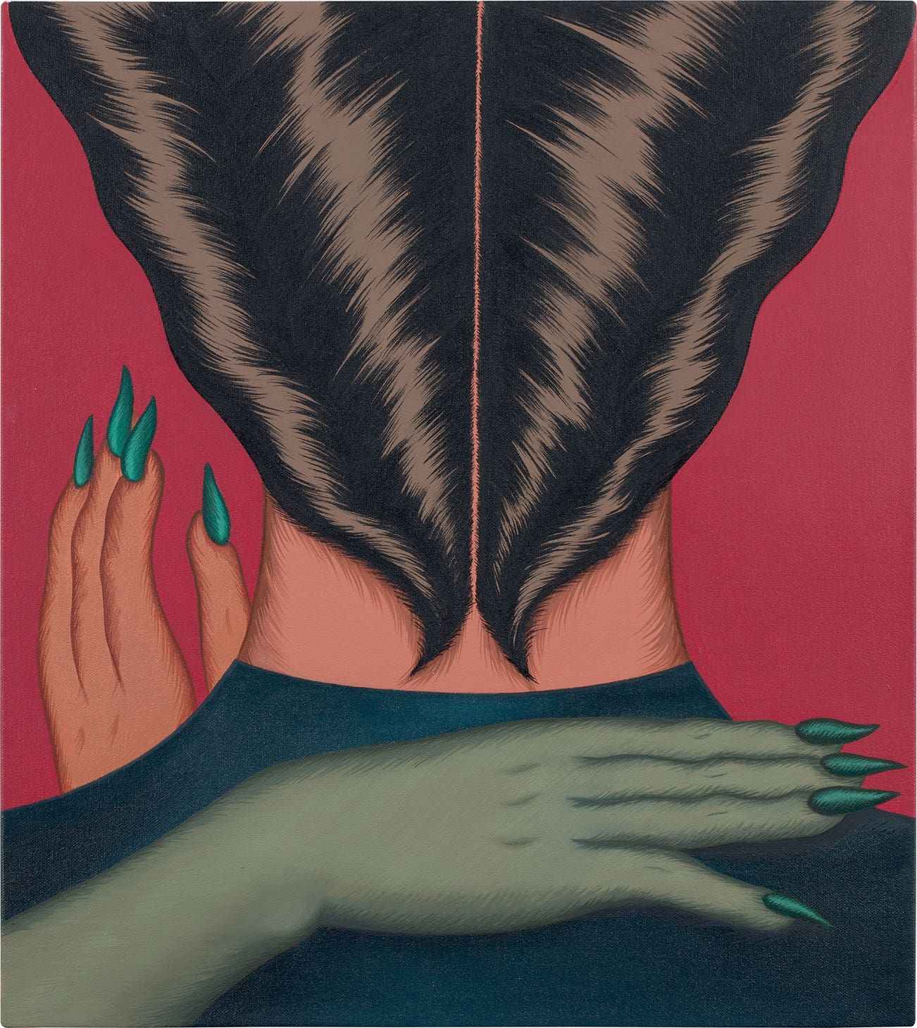 <p><strong>JULIE CURTISS</strong> <em>Second Thought,</em>&nbsp;Painted in 2017</p>
