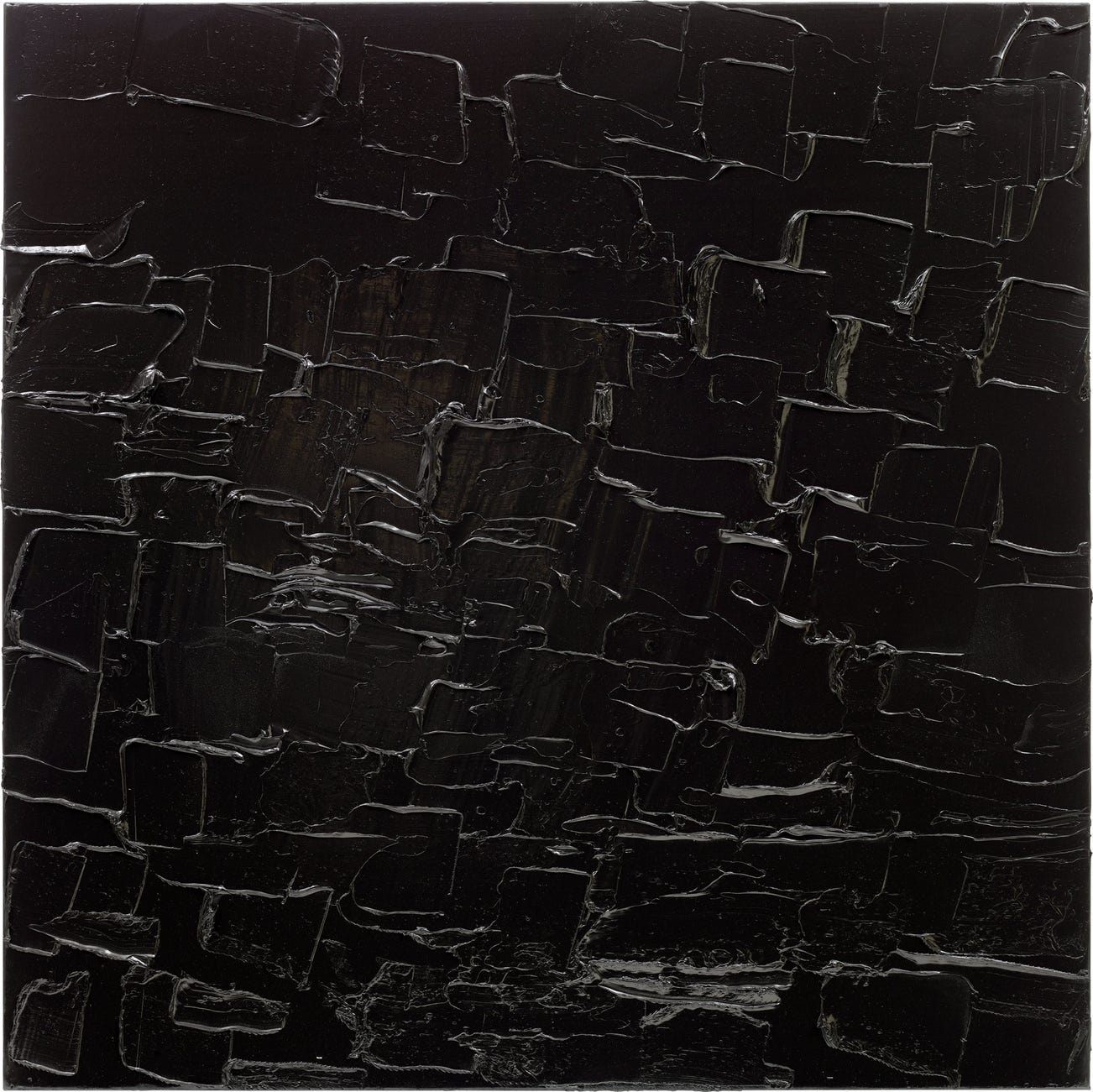 <p><strong>PIERRE SOULAGES</strong> <em>Peinture 130 x 130 cm</em>, 16 juillet 2021</p>