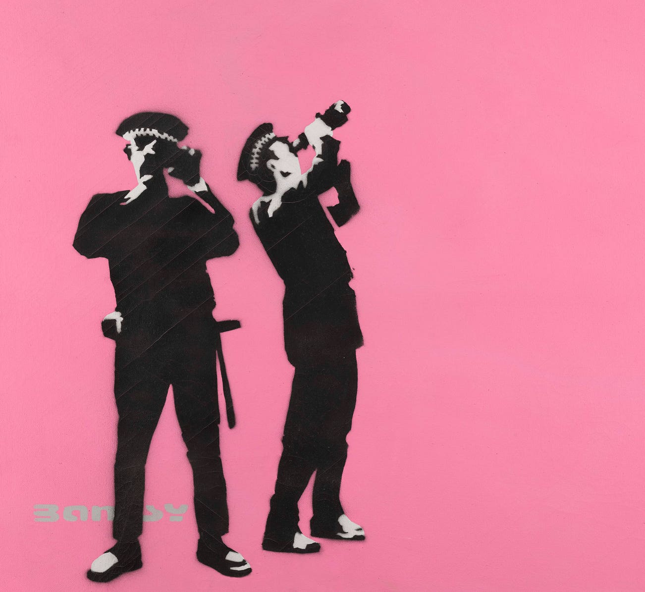<b>BANKSY</b><i> Avon and Somerset Constabulary (Pink)</i>, 2000