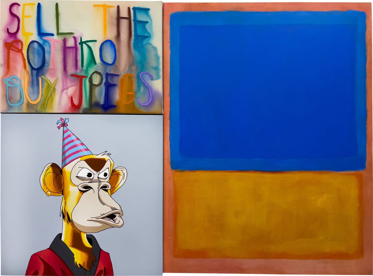 <p><strong>CB HOYO</strong> <em>I think You’ll Have to Right Click Save The JPEGS Because The Rothko is Fake And You Will Not Get Much For It</em>., 2022</p>