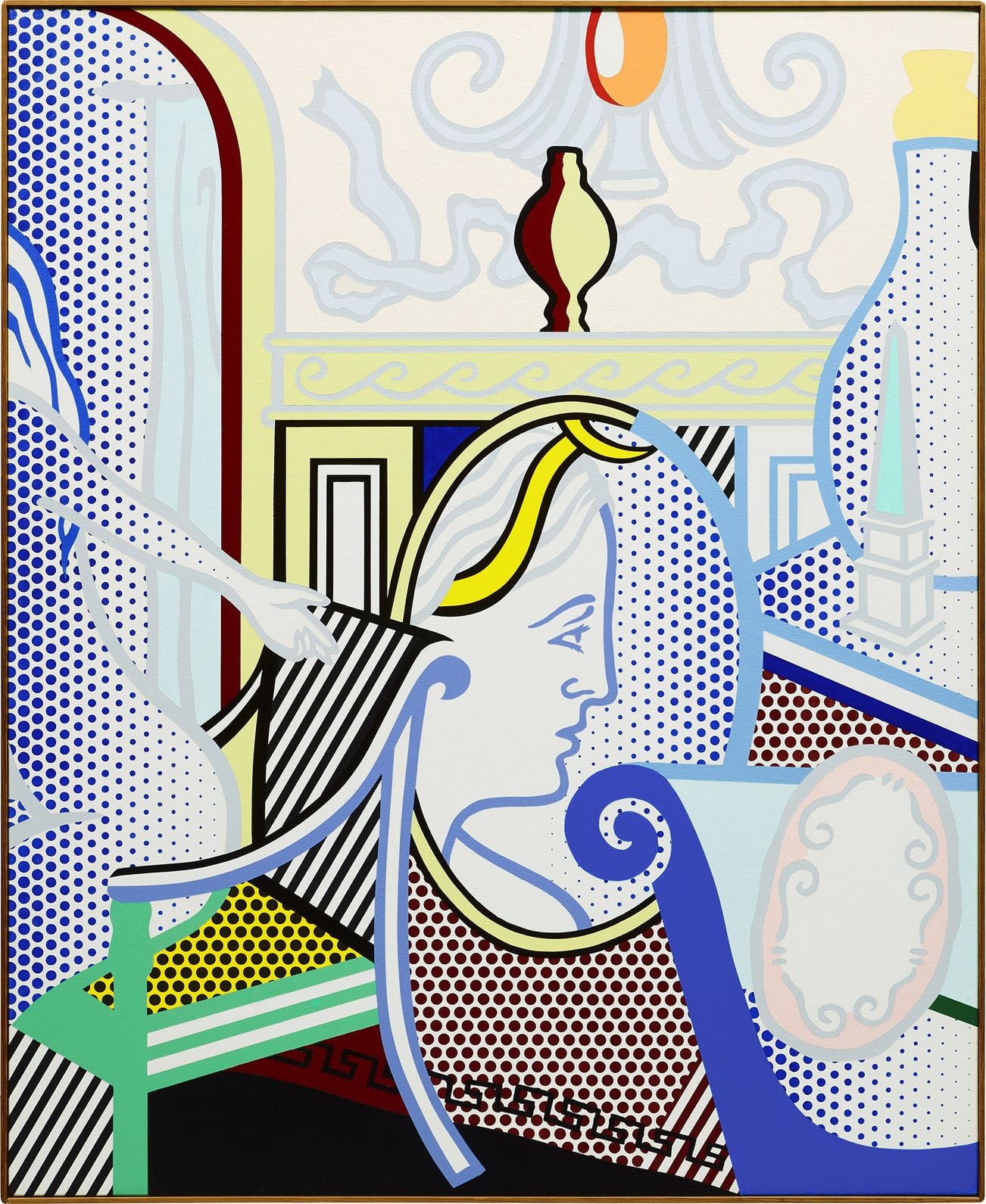 <p><strong>ROY LICHTENSTEIN</strong> <em>Interior with Diana</em>, 1997</p>