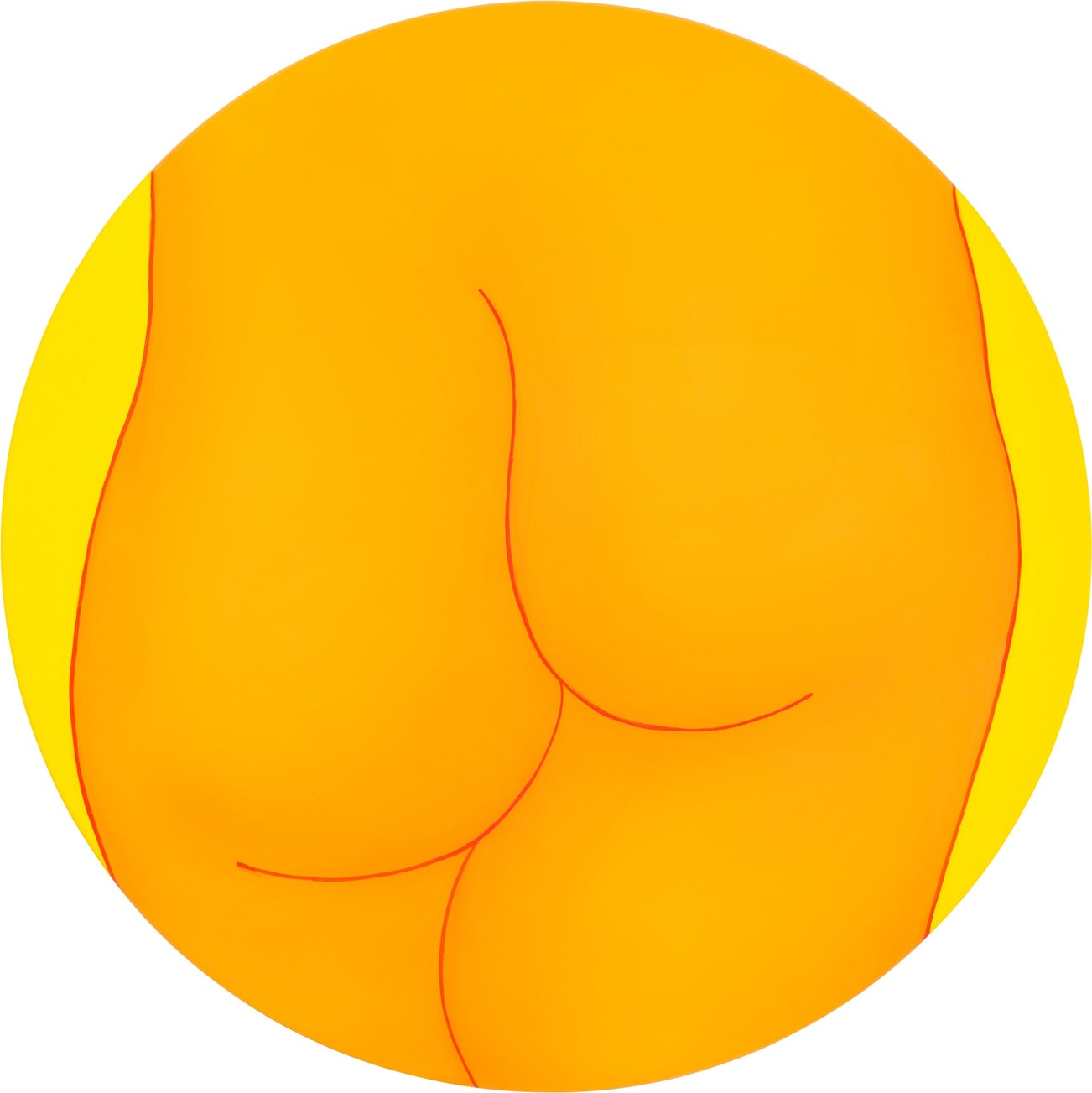 <p><strong>ELANA BOWSHER</strong> <em>Nude II (Tondo Series)</em>, 2021</p>