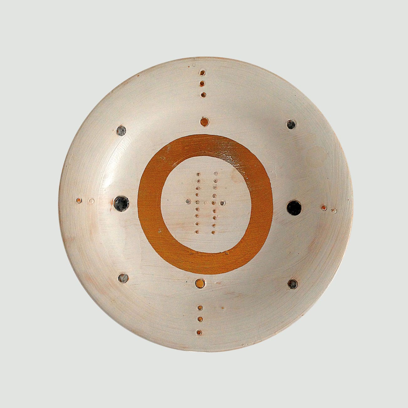 <p><strong>ETTORE SOTTSASS</strong> <em>'Shiva' tondo, unique hand painted piece, Galleria L’Aquilone, Florence</em>, 1964</p>