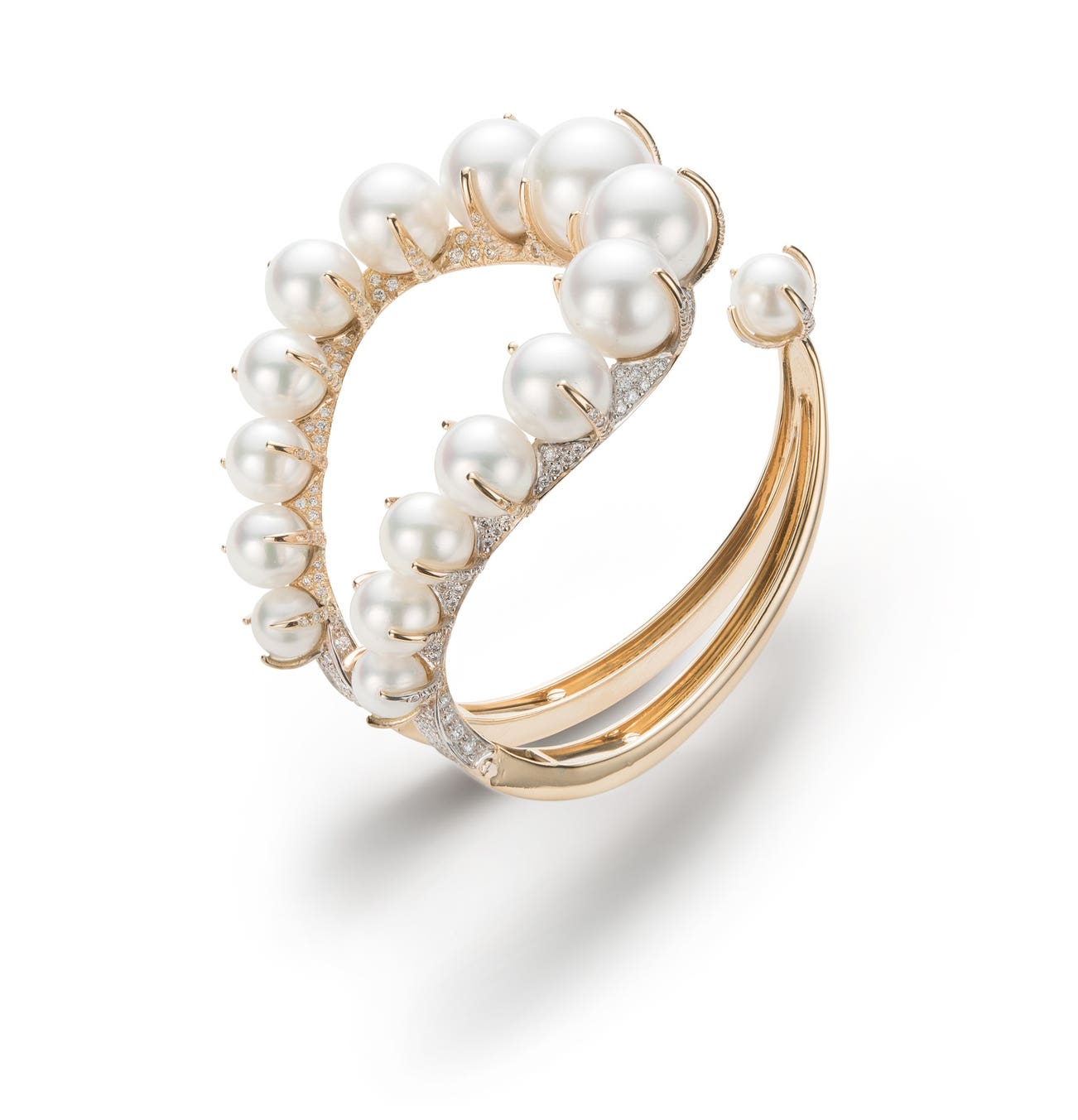 <p>A Pearl and Diamond 'Mirian' Bracelet</p>

