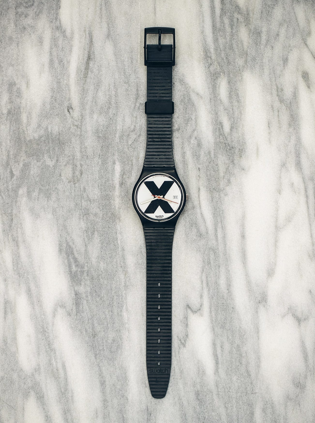 <p><strong>SWATCH </strong><em>X-Rated GB406, </em>1987</p>
