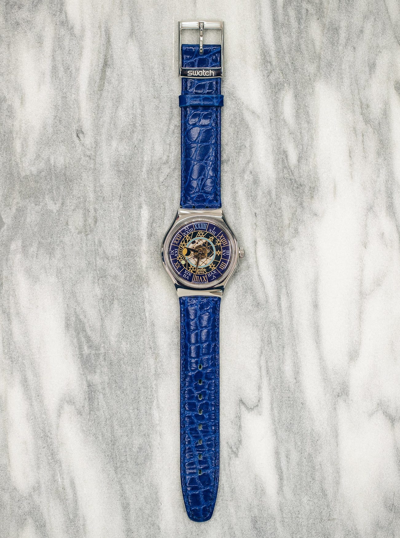 <p><strong>SWATCH</strong> <em>Tresor Magique SAZ10</em>, 1993</p>
