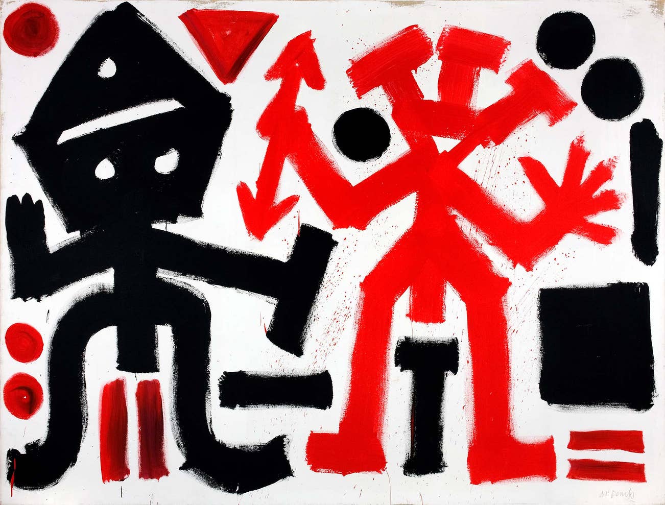 <p><strong>A.R. PENCK </strong><em>Gleichg&uuml;ltigkeit 1, </em>&euro;200,000&ndash;300,000</p>
