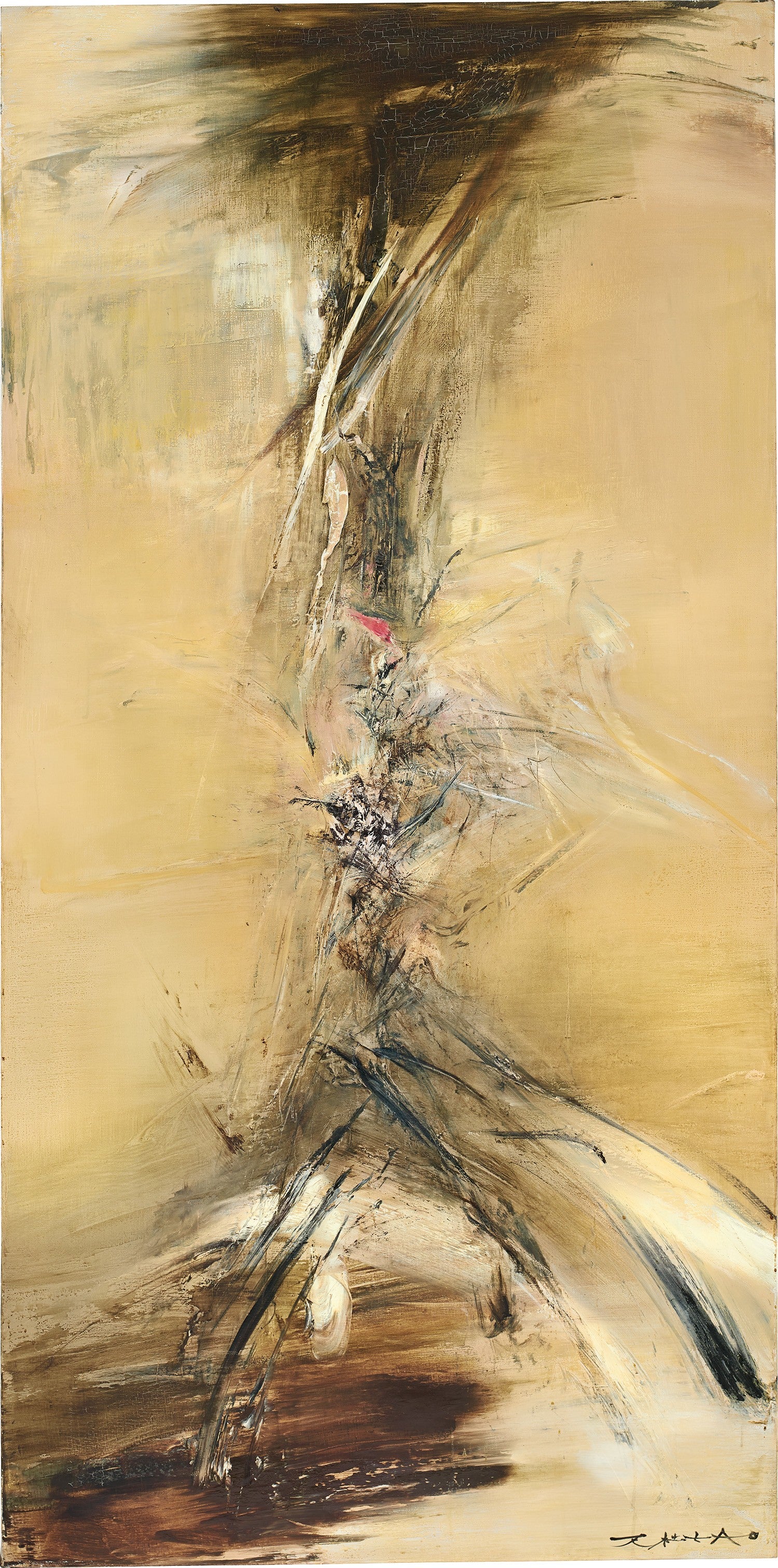 Zao Wou-Ki 大きめ　飾り絵　油絵 Zao Wou-Ki 大きめ 飾り絵 油絵 Zao Wou-Ki: Watercolors and Ceramics