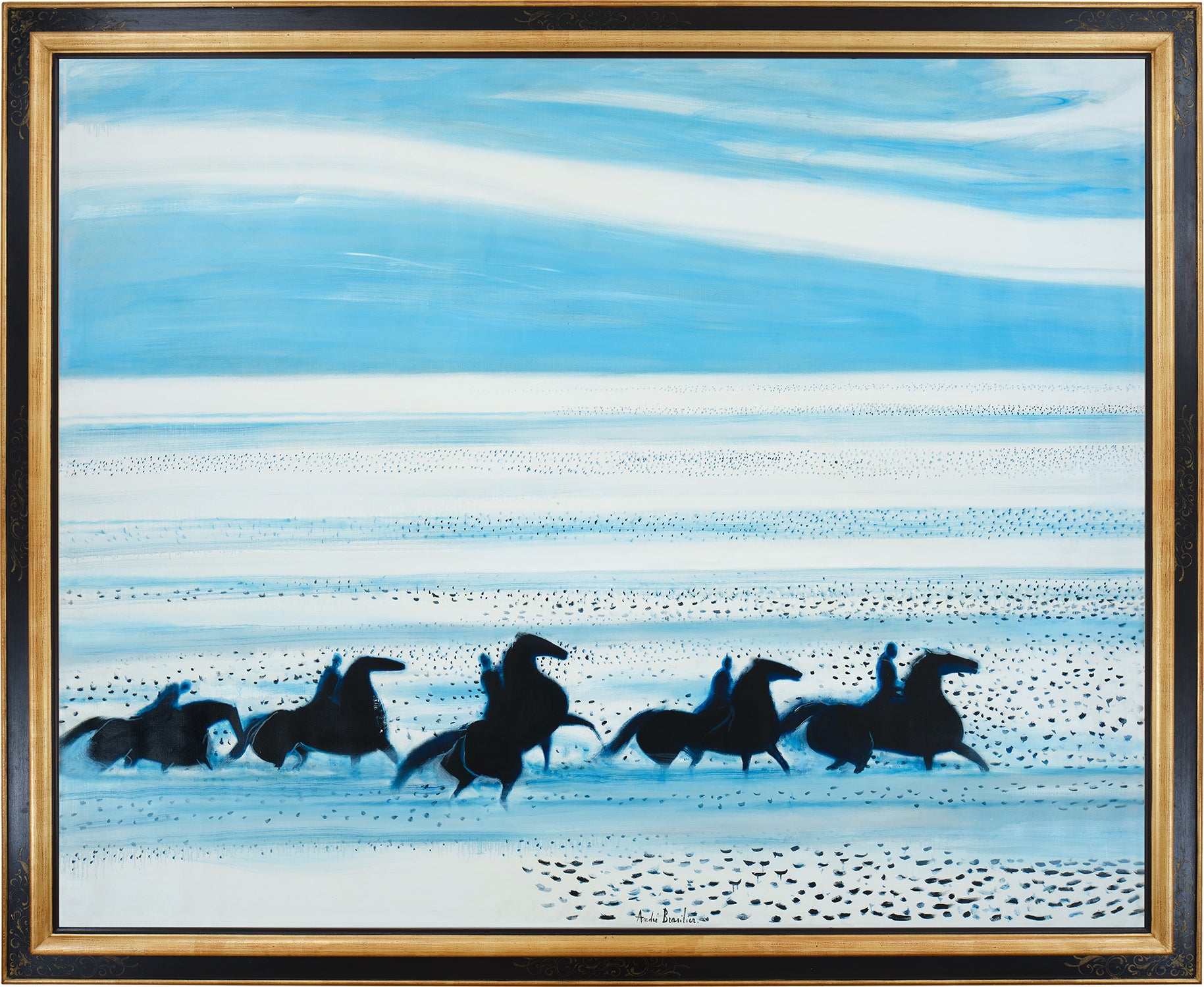 Andre Brasilier、DEUX CHEVAUX、海外版超希少レゾネ André Brasilier Modern & Contemporary Art Day Sale