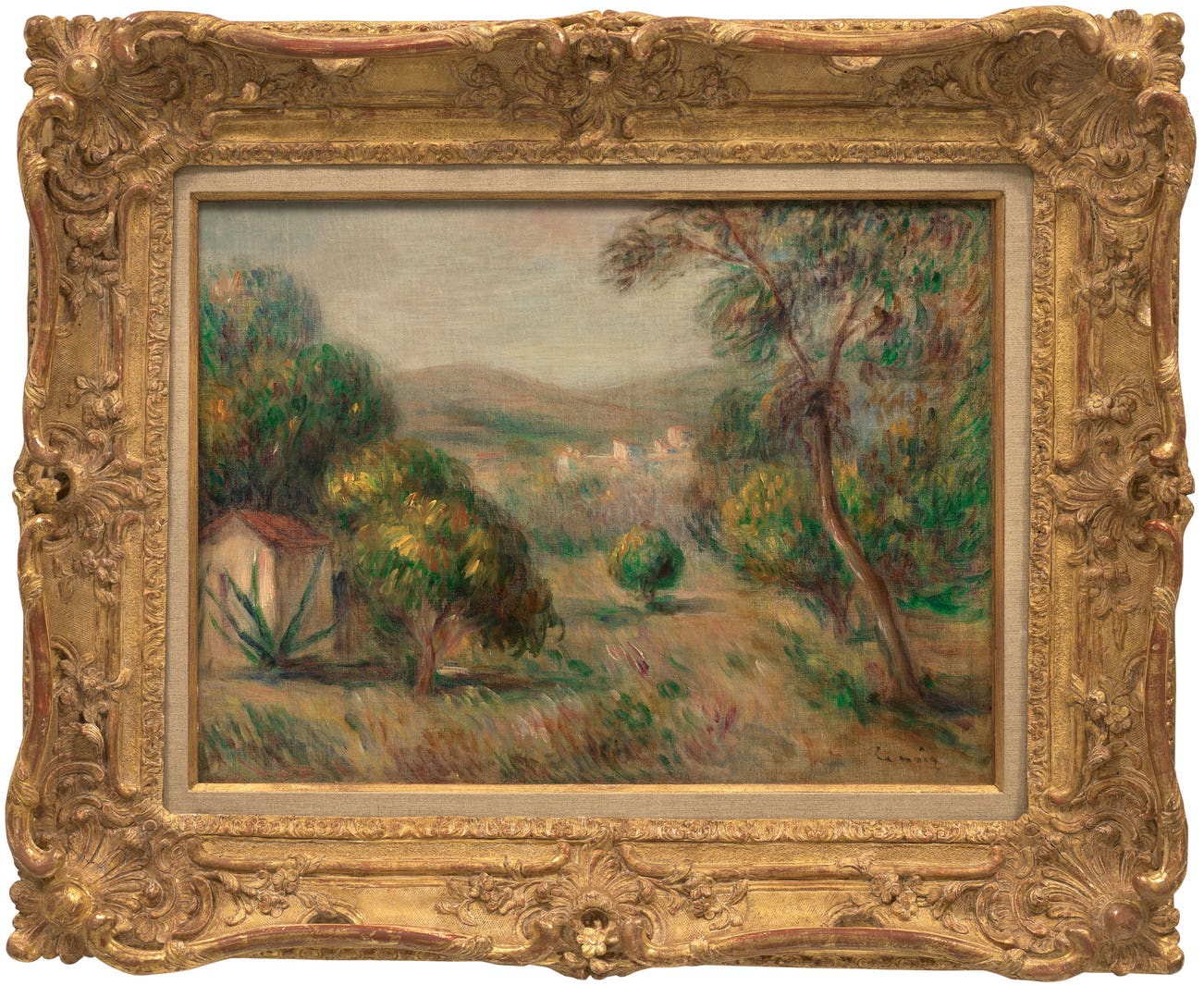 <p><strong>PIERRE -AUGUST RENOIR</strong> <em>Paysage aux oliviers</em>, HK$2,000,000&ndash;3,000,000</p>
