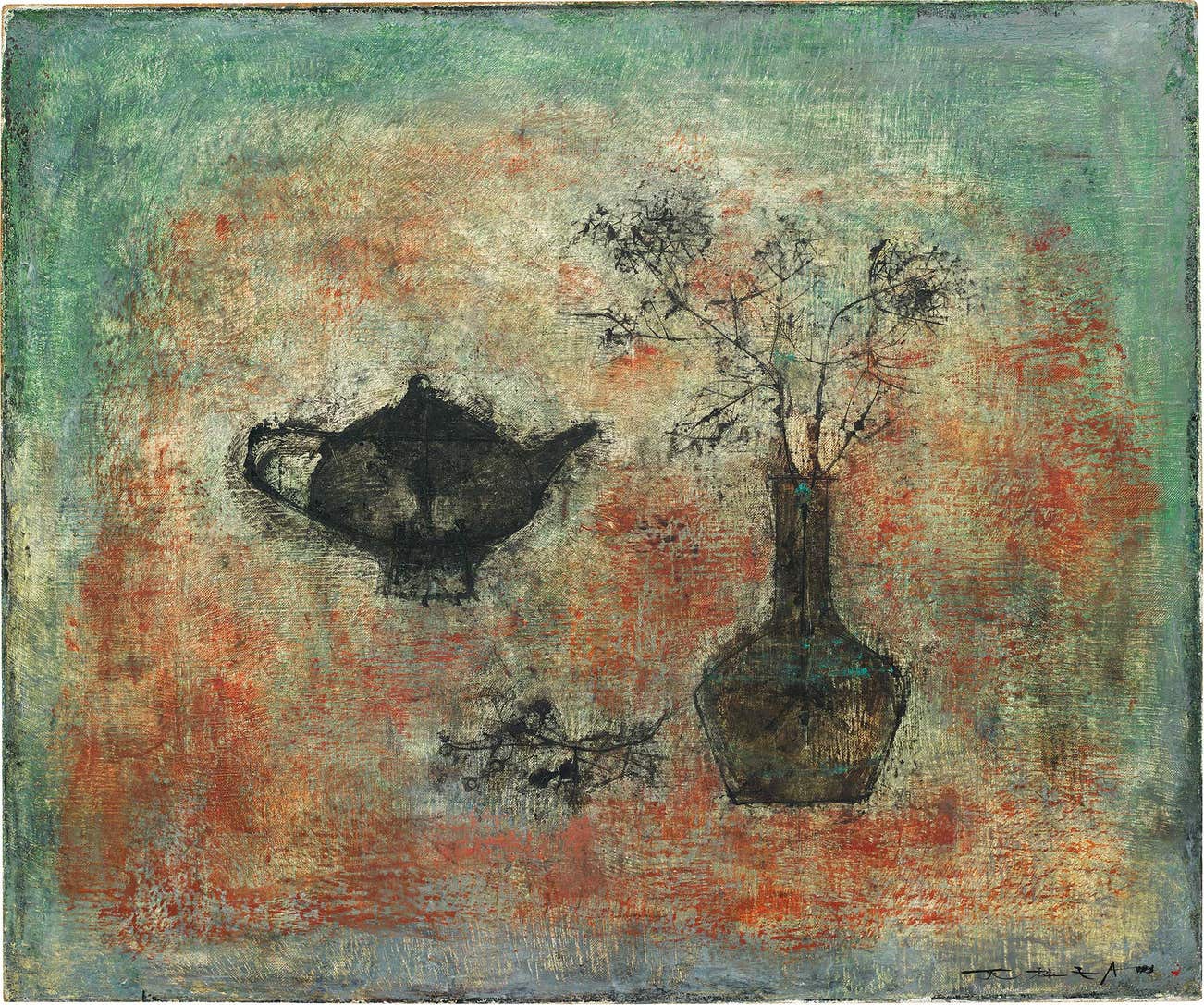 <p><strong>ZAO WOU-KI</strong> <em>Sans titre (La Th&eacute;i&egrave;re)</em>, HK$10,000,000&ndash;15,000,000</p>
