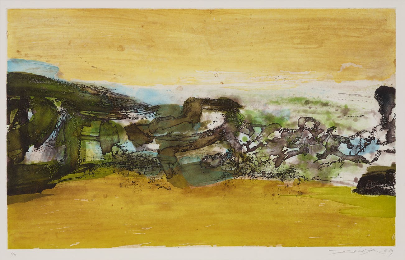 <p><strong>ZAO WOU-KI</strong> <em>Sans titre</em>, HKD 35,000&ndash;55,000</p>
