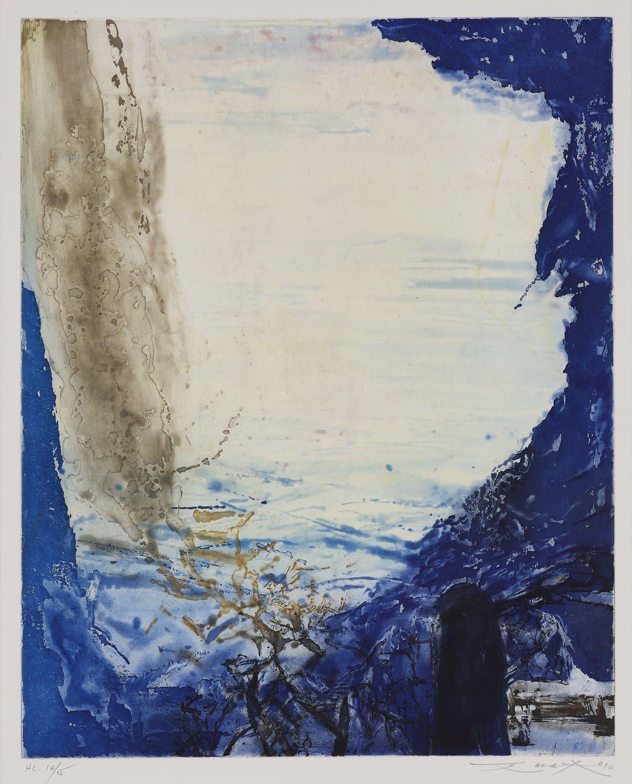 <p><strong>ZAO WOU-KI</strong> <em>Sans titre</em>, HKD 45,000–65,000</p>