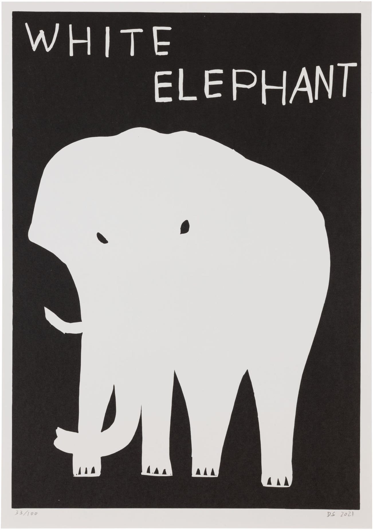 <p><strong>DAVID SHRIGLEY</strong> <em>White Elephant</em>, 2021</p>
