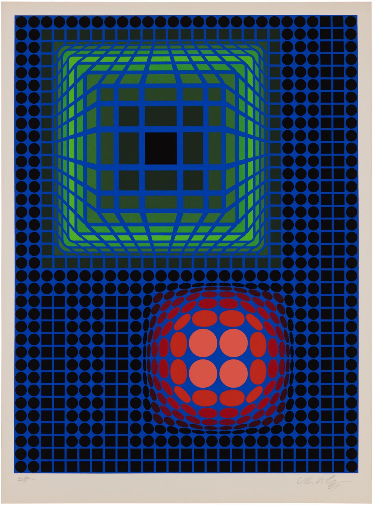 <p><strong>VICTOR VASARELY</strong> <em>Untitled</em>, circa 1970</p>
