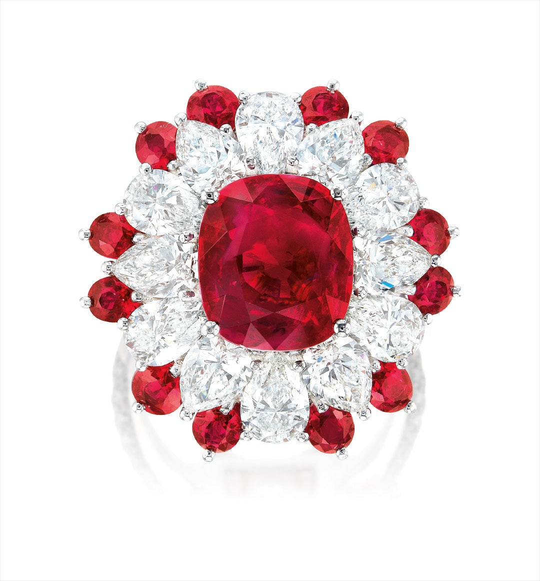 A Fine Ruby and Diamond Ring