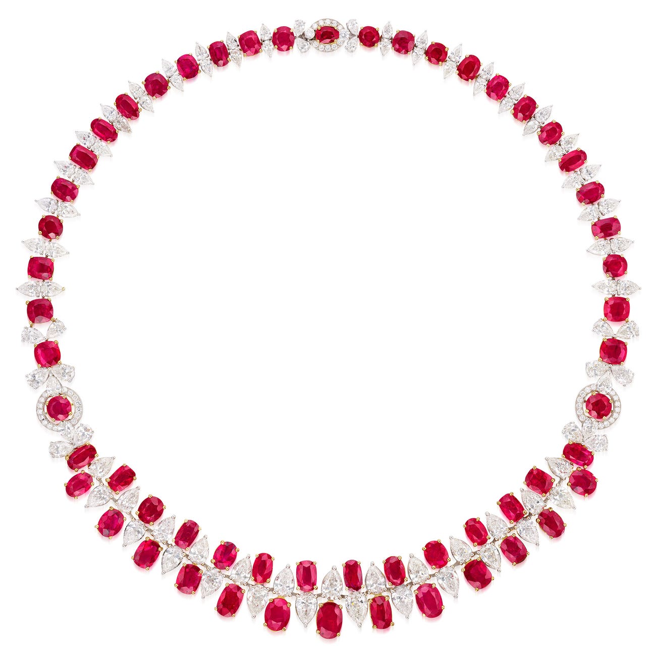<p><em>Ruby and Diamond Necklace</em>, HK$1,800,000–2,500,000</p>