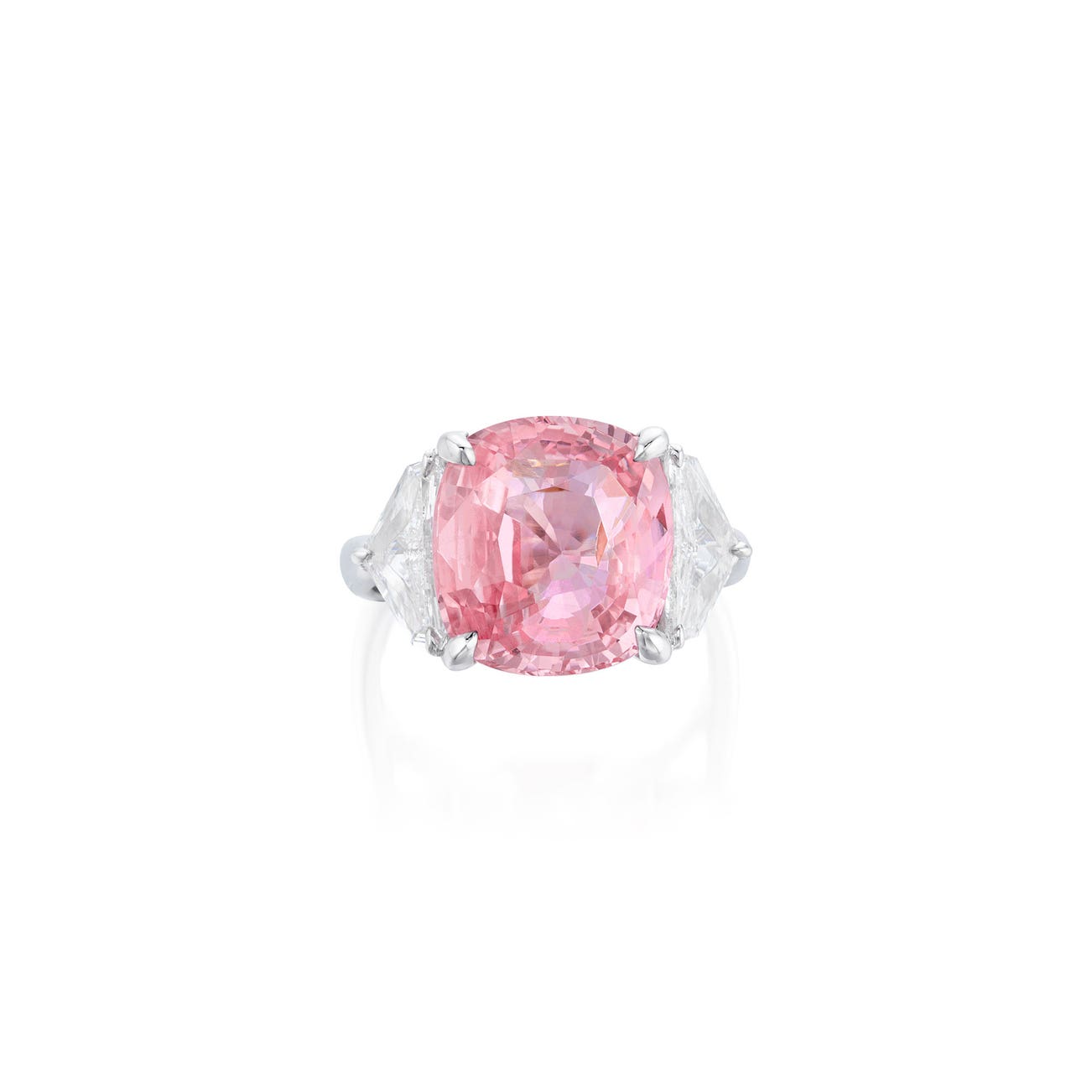 <p><em>Padparadscha Sapphire and Diamond Ring</em>, HK$920,000&ndash;1,200,000</p>
