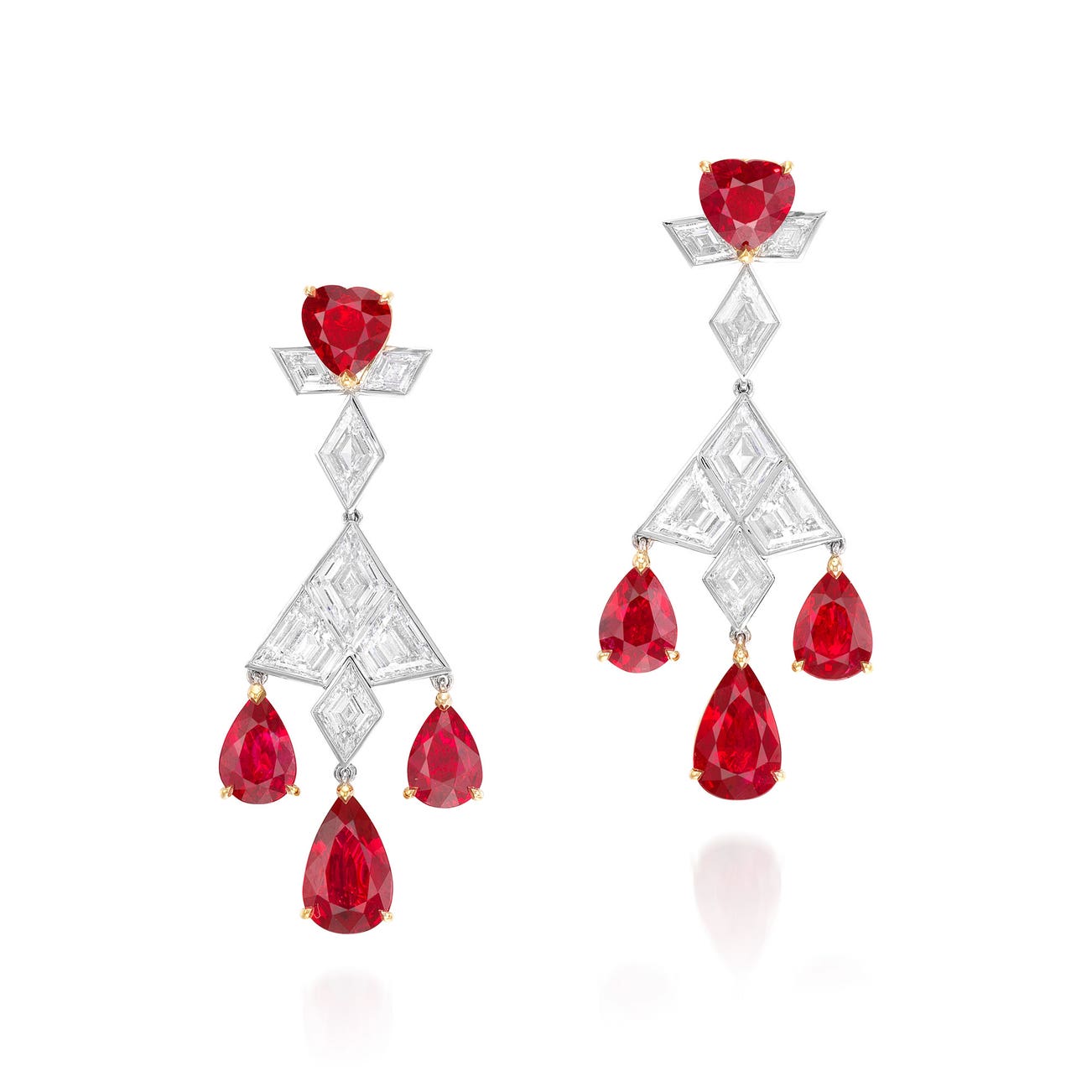 <p><em>Ruby and Diamond Earrings</em>, HK$900,000–1,200,000</p>