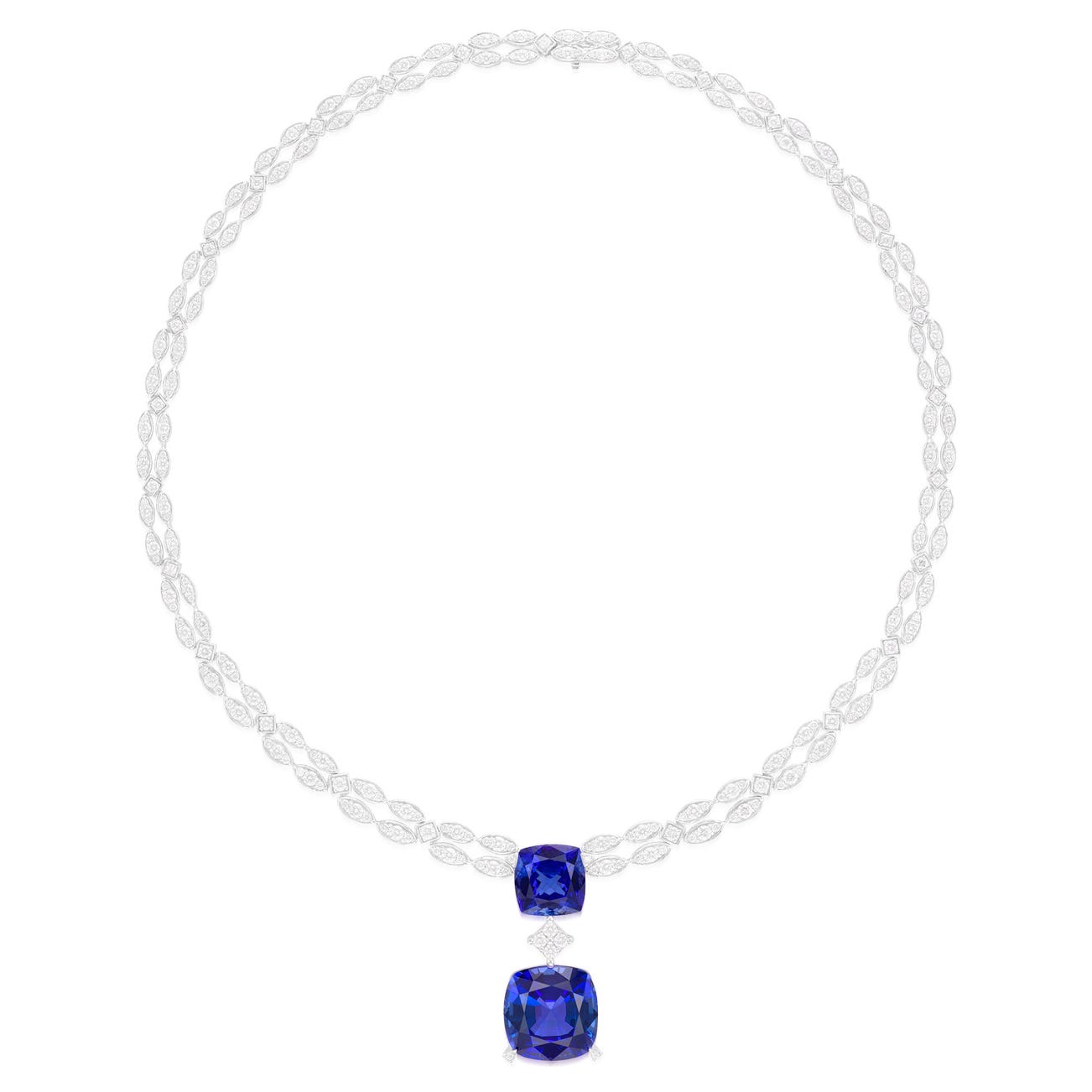 <p><em>Tanzanite and Diamond Necklace</em>, HK$50,000 &ndash; 100,000</p>
