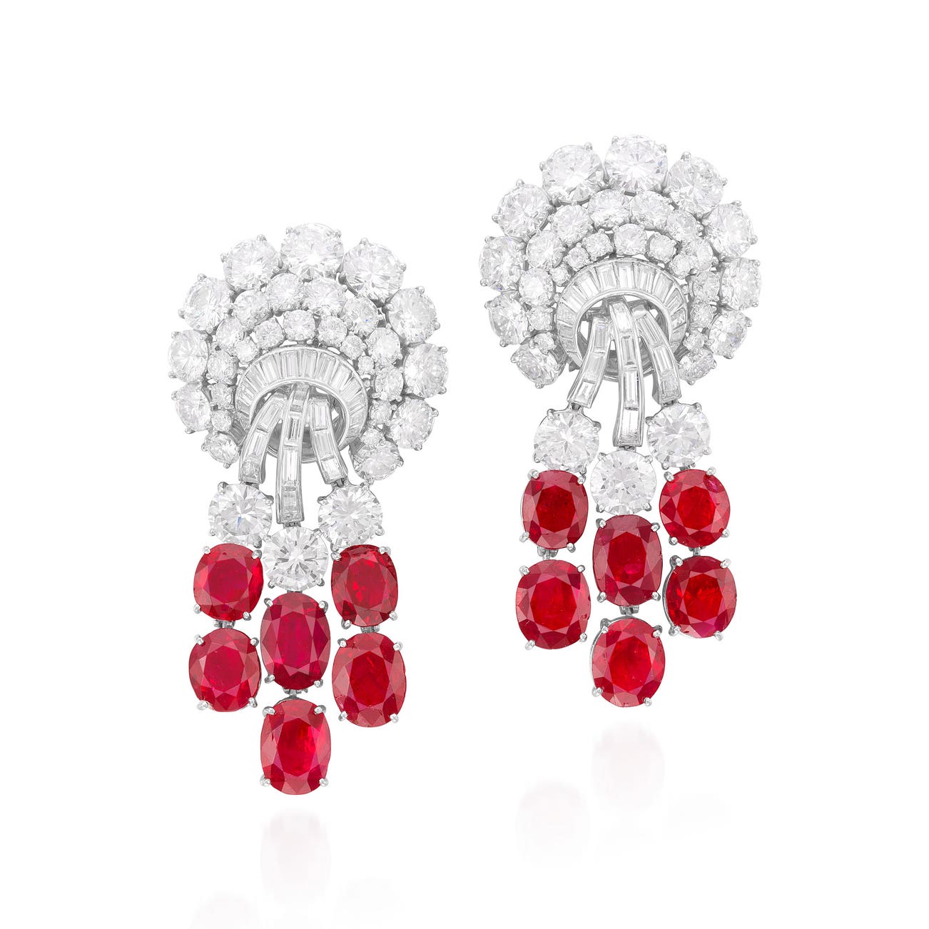 <p><strong>HARRY WINSTON</strong> <em>Ruby and diamond ear clips</em>, HK$1,300,000 &ndash; 1,900,000</p>

