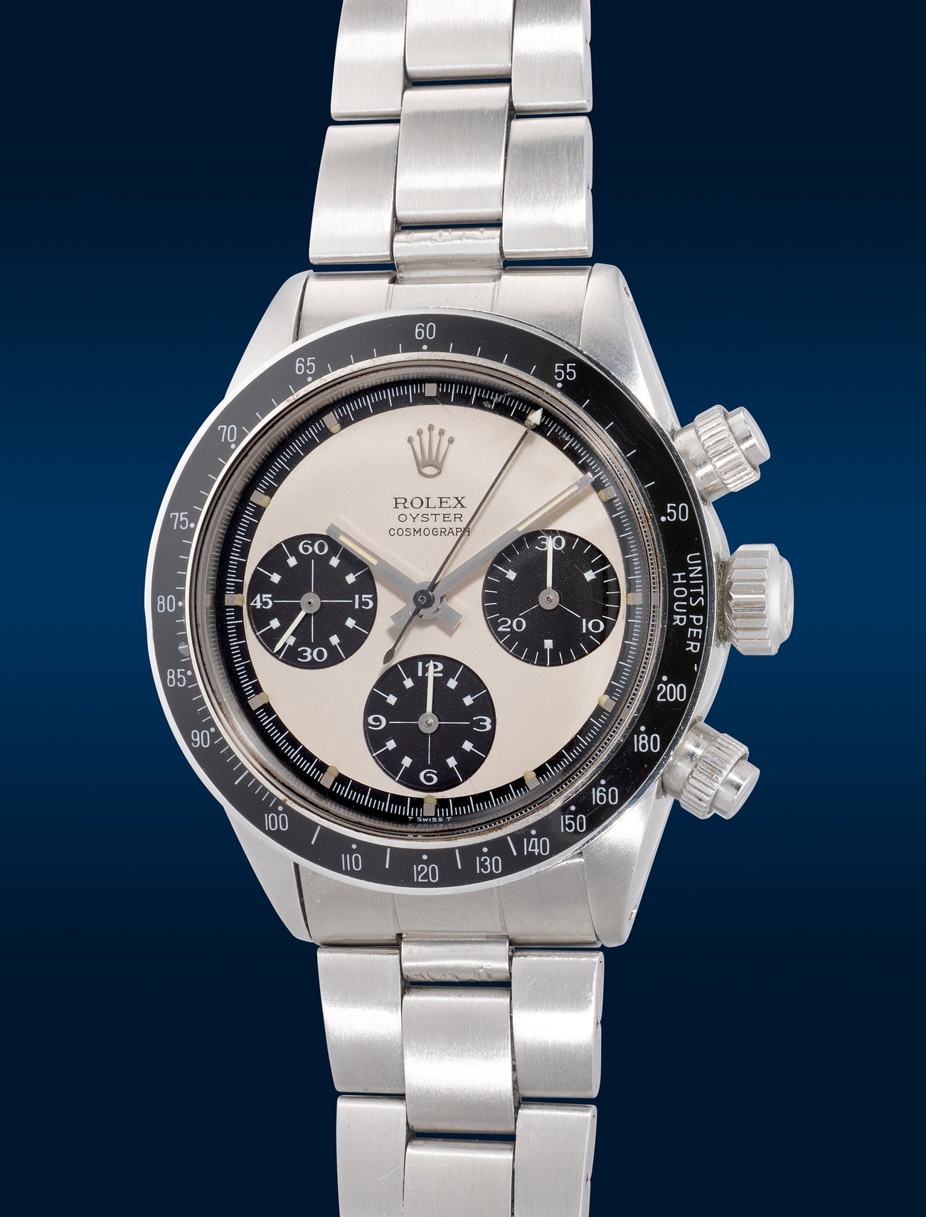 <p><strong>ROLEX</strong> <em>Cosmograph Daytona &ldquo;Paul Newman Panda MK 2" Ref. 6263 with guarantee and presentation box</em>, circa 1972</p>
