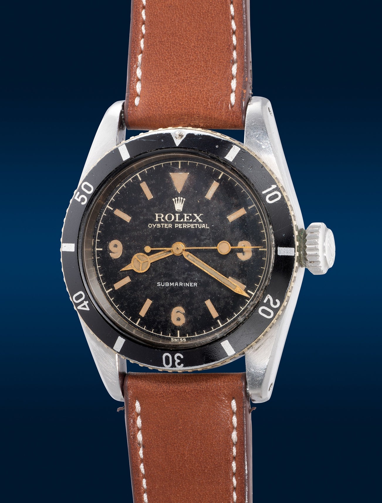 <p><strong>ROLEX</strong> <em>Submariner "Big Crown" Ref. 6200</em>, circa 1954</p>