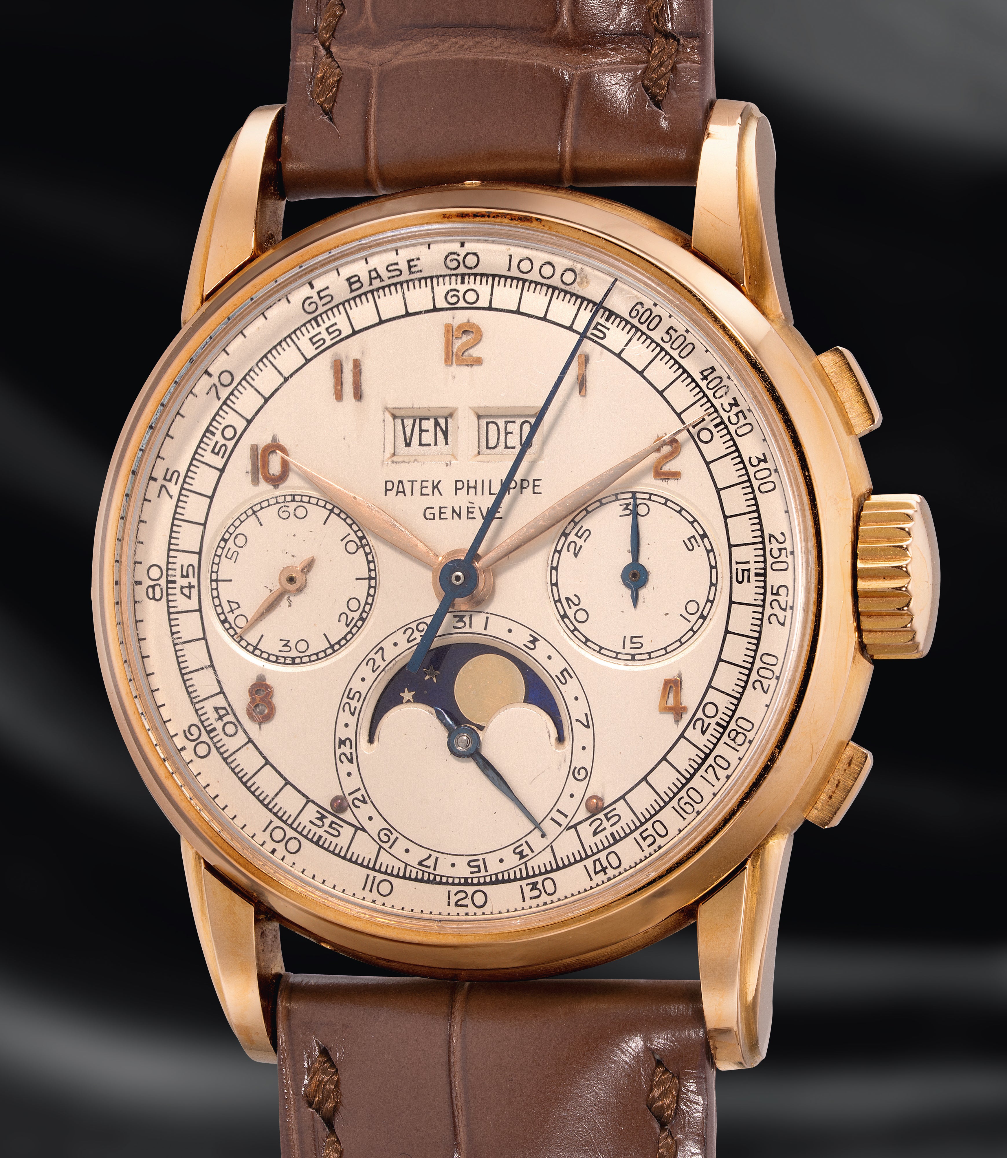 Patek Philippe — pink gold perpetual calendar chronograph