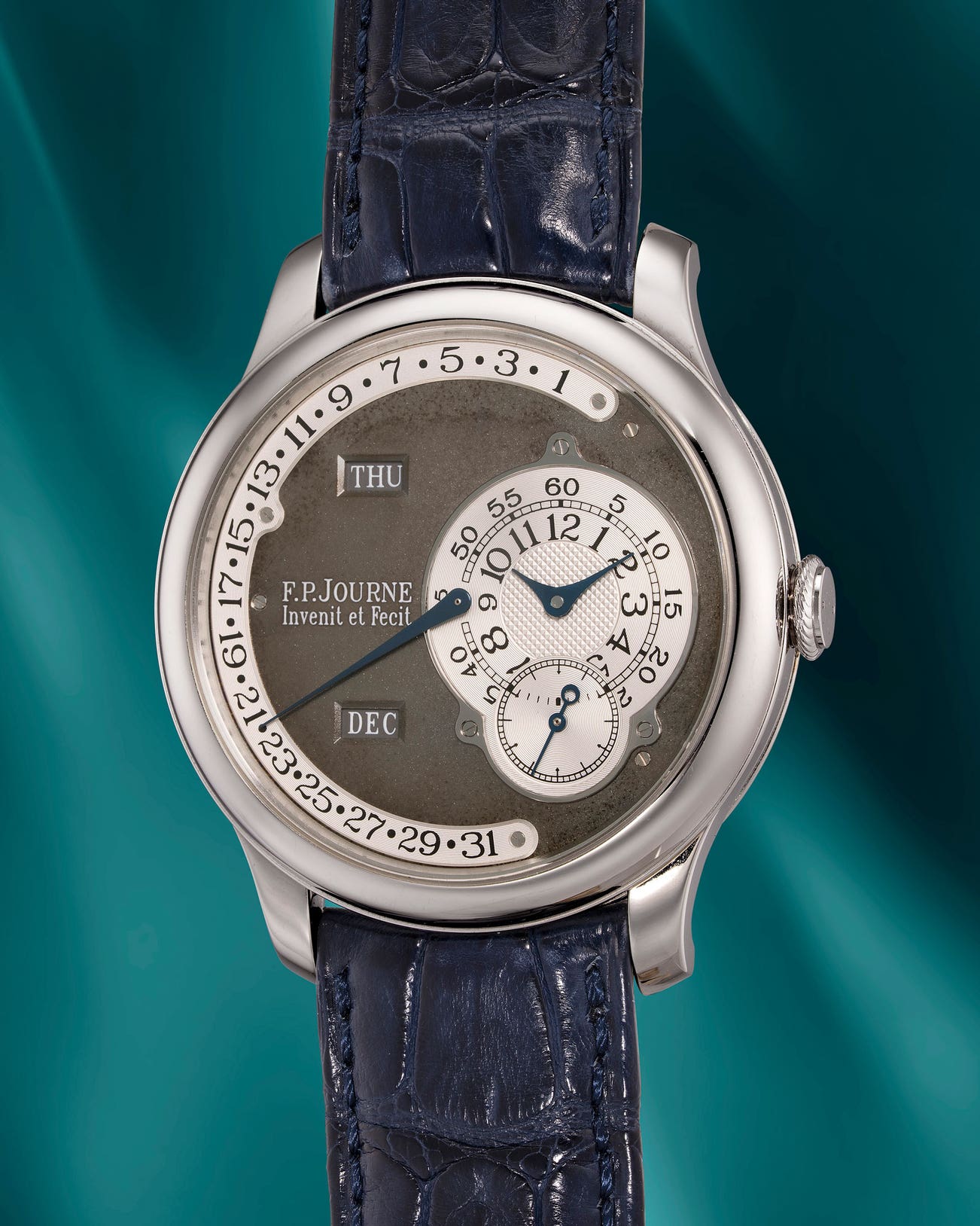 <p><strong>F.P. JOURNE</strong> <em>Octa Calendrier, Ruthenium Collection 01/99-04Q</em>, In excess of HK$1,600,000</p>